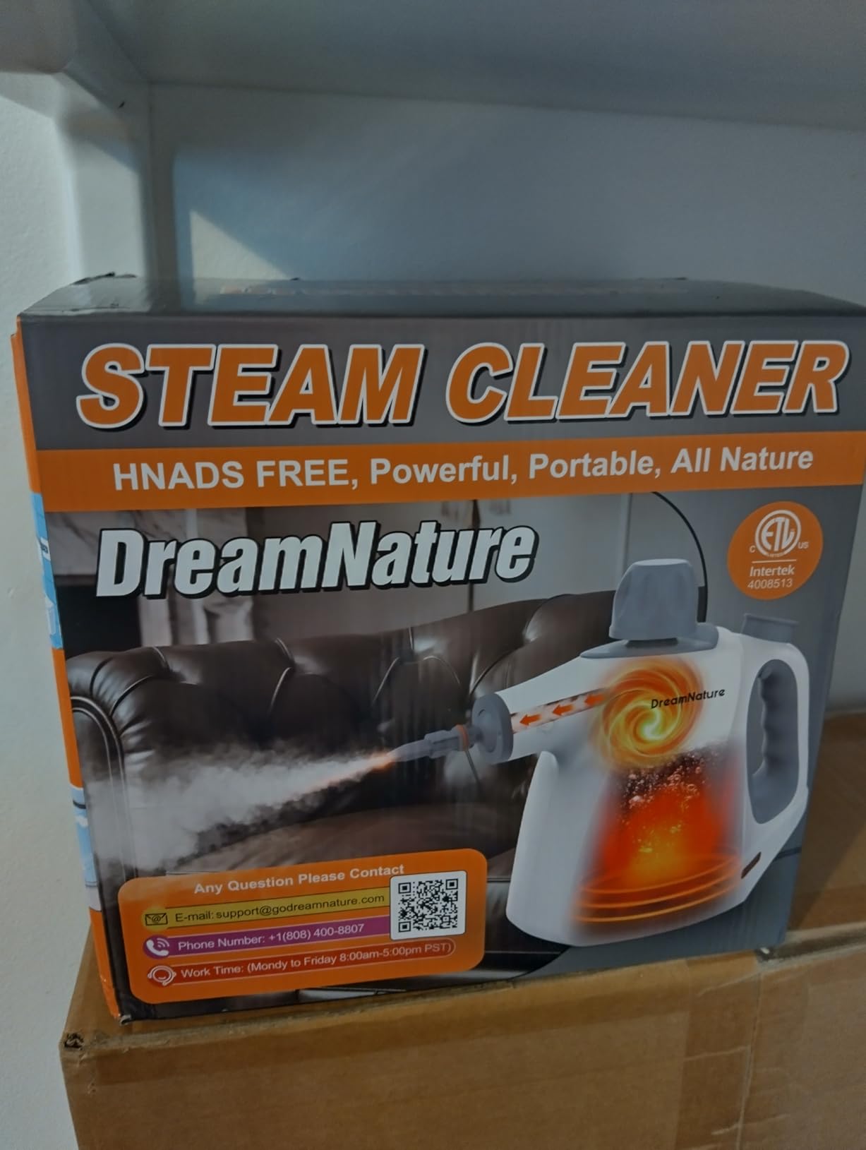 Multi-Surface Handheld Pressurized Steam Cleaner with 11-Pieces Accessories, 15.2OZ Hands-free Portable Steamer for Cleaning, Multipurpose Steam Cleaner for Home|Upholstery|Car|Floor|Grout|More customer photo 2