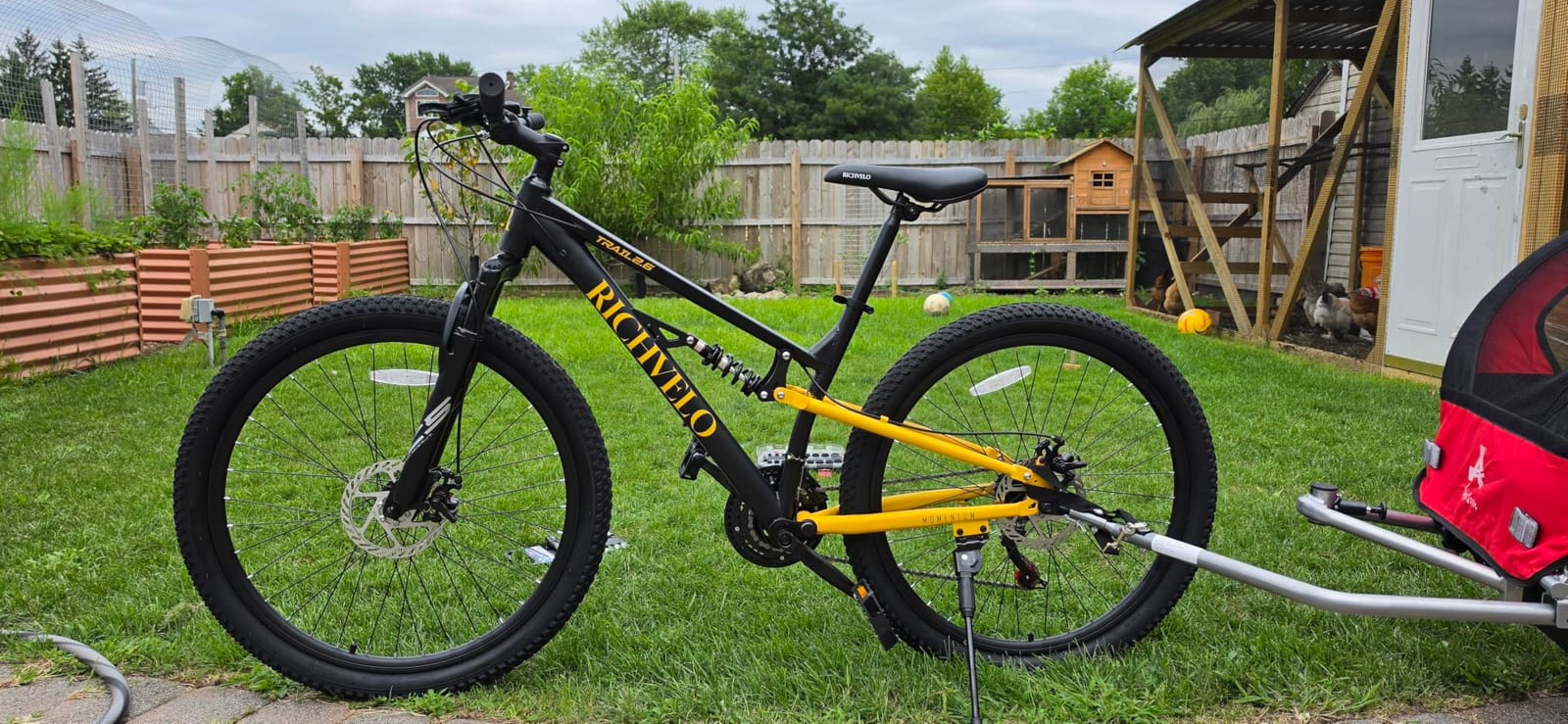 Ecarpat 24/26 Inch Mountain Bike Full Suspension, 21 Speed Mountain Bicycle with Dual Disc Brakes, High-Carbon Steel Frame, Trail Commuter City MTB Bicycle for Teenagers Adult Men customer photo 1