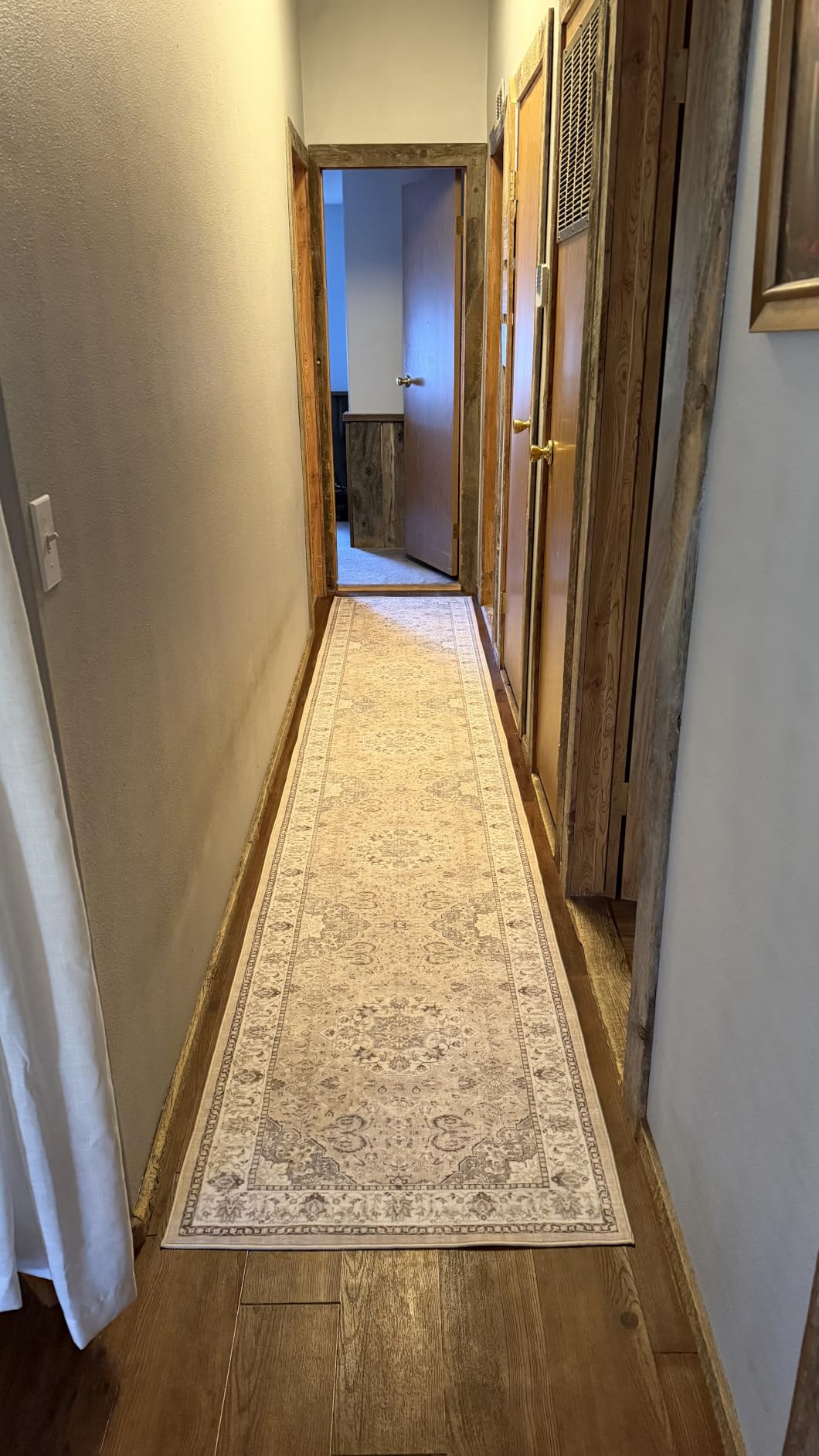 Washable 2x3 Entryway Area Rug - Neutral Kitchen Rug Runner Vintage Soft Floor Mat Non Slip Indoor Farmhouse Carpet for Bathroom Living Room Bedroom (2 X 3, Beige) customer photo 2