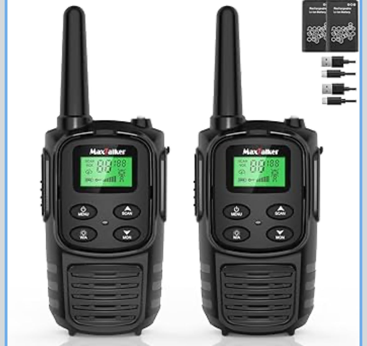 Walkie Talkies Long Range for Adults, Rechargeable FRS Two-Way Radio, 2Pack customer photo 2