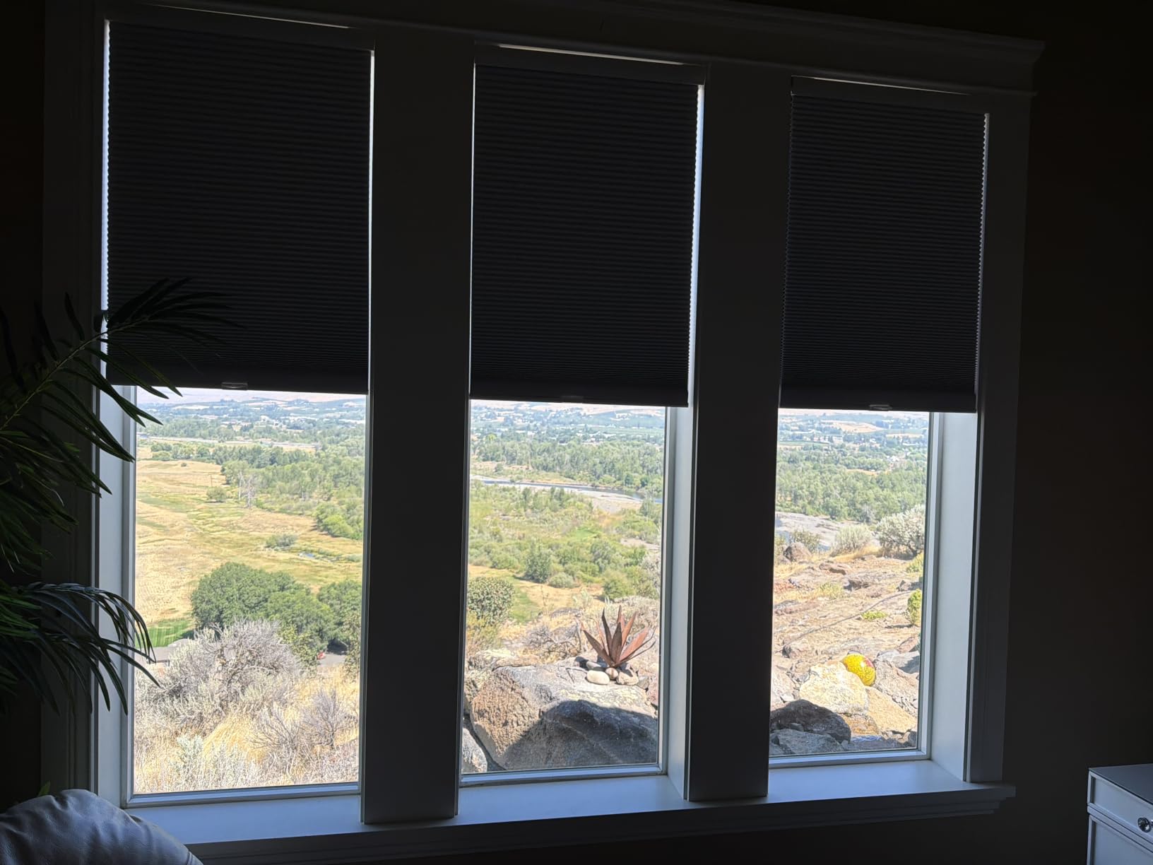 No Drill No Tools Blackout Cellular Shades,White,Custom Size customer photo 1