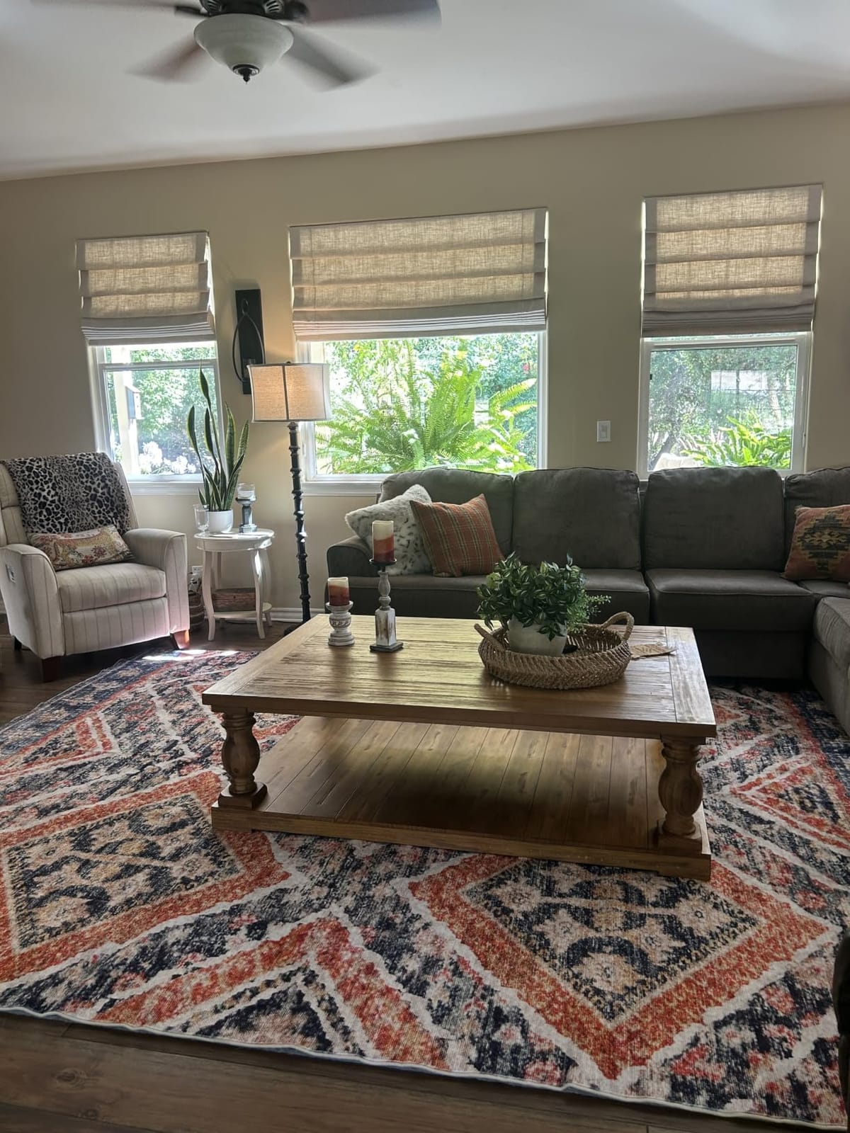 BESTSWEETIE 5'x7' Washable Area Rug for Living Room Bedroom Yellowbrown customer photo 1
