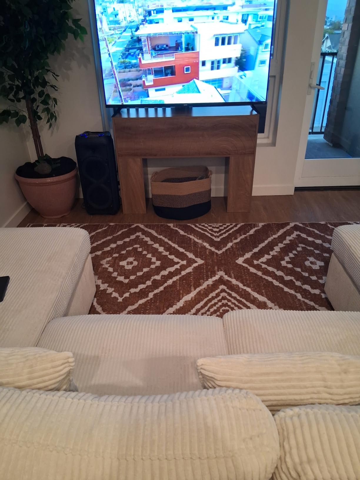 BESTSWEETIE 5'x7' Washable Area Rug for Living Room Bedroom Yellowbrown customer photo 2