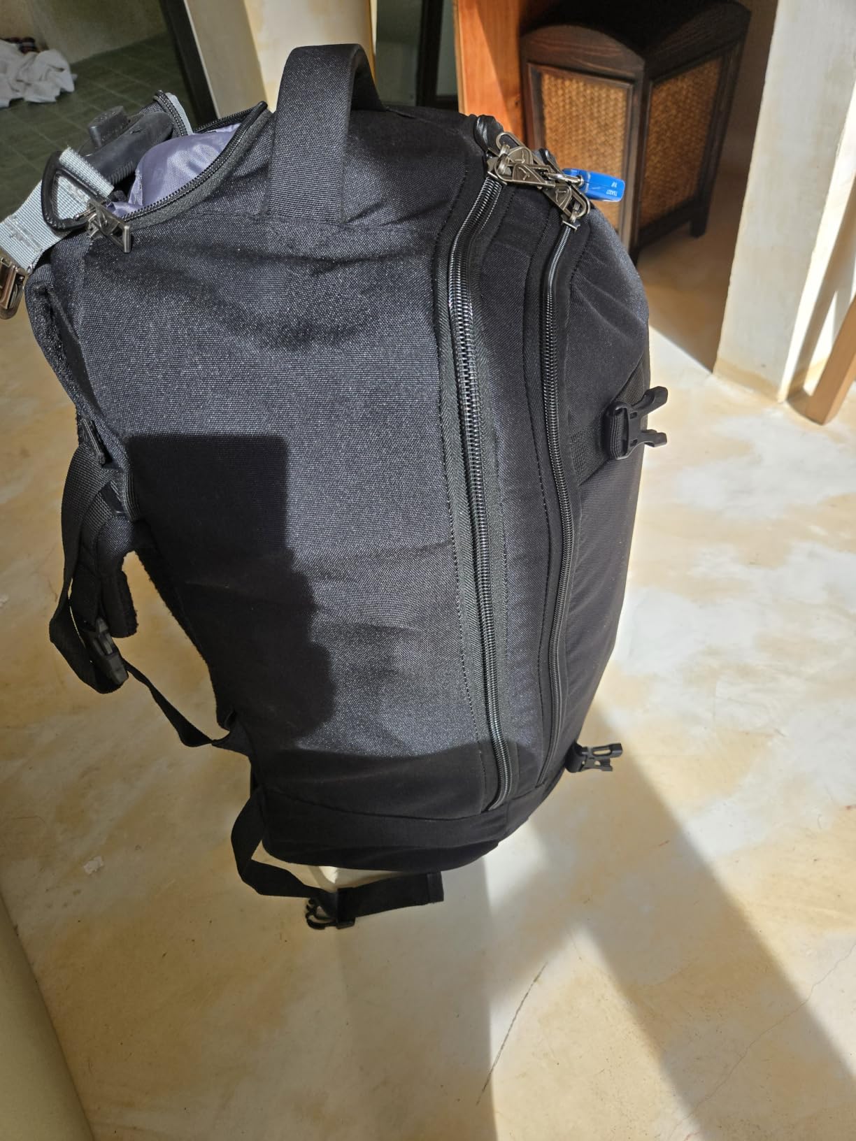 Hynes Eagle Rolling Backpack 42L Backpack with Wheels Airline Approved Carry on Luggage Laptop Travel Suitcase Bag for Women Men Jet Black customer photo 2