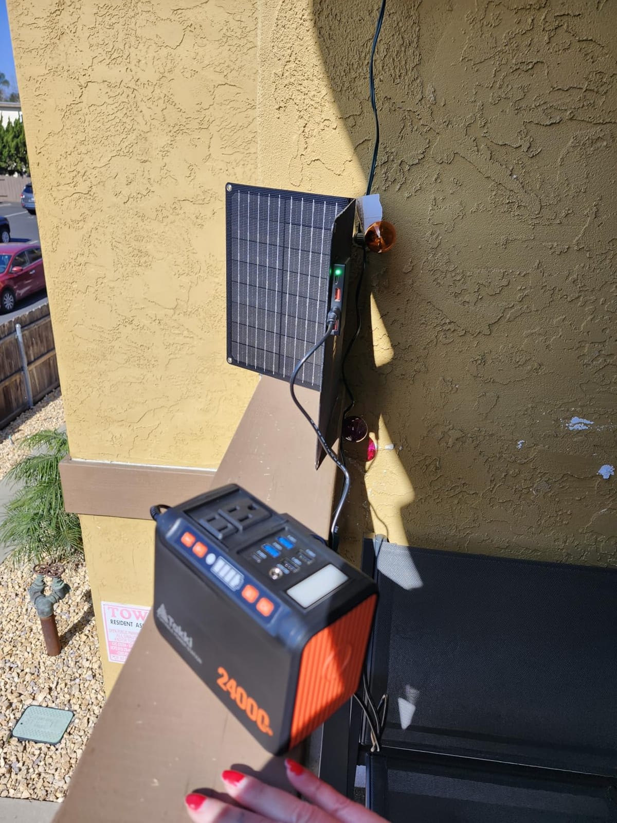 Takki Solar Generator 120W Peak Portable Power Station with 21W Solar Panel 88.8Wh Battery Power Bank with 110V AC Outlet for Camping RV Tent Home Outages Emergency customer photo 2