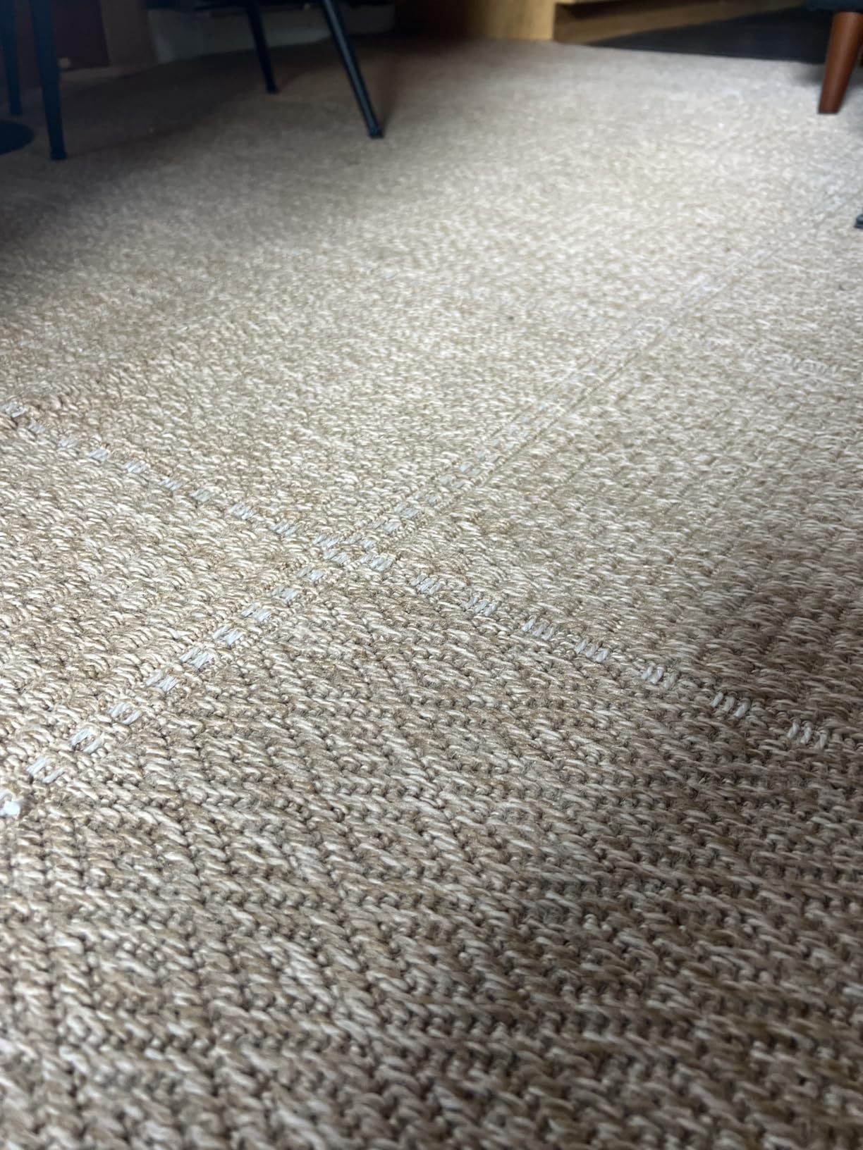 Beverly Rug Easy Jute Natural Rug 8x10 Solid Washable Durable Outdoor Indoor Area Rugs for Living Dining Room Patio Office Stain Resistant Non Shedding Casual Indoor Outside Carpet 8 x 10 Natural customer photo 1