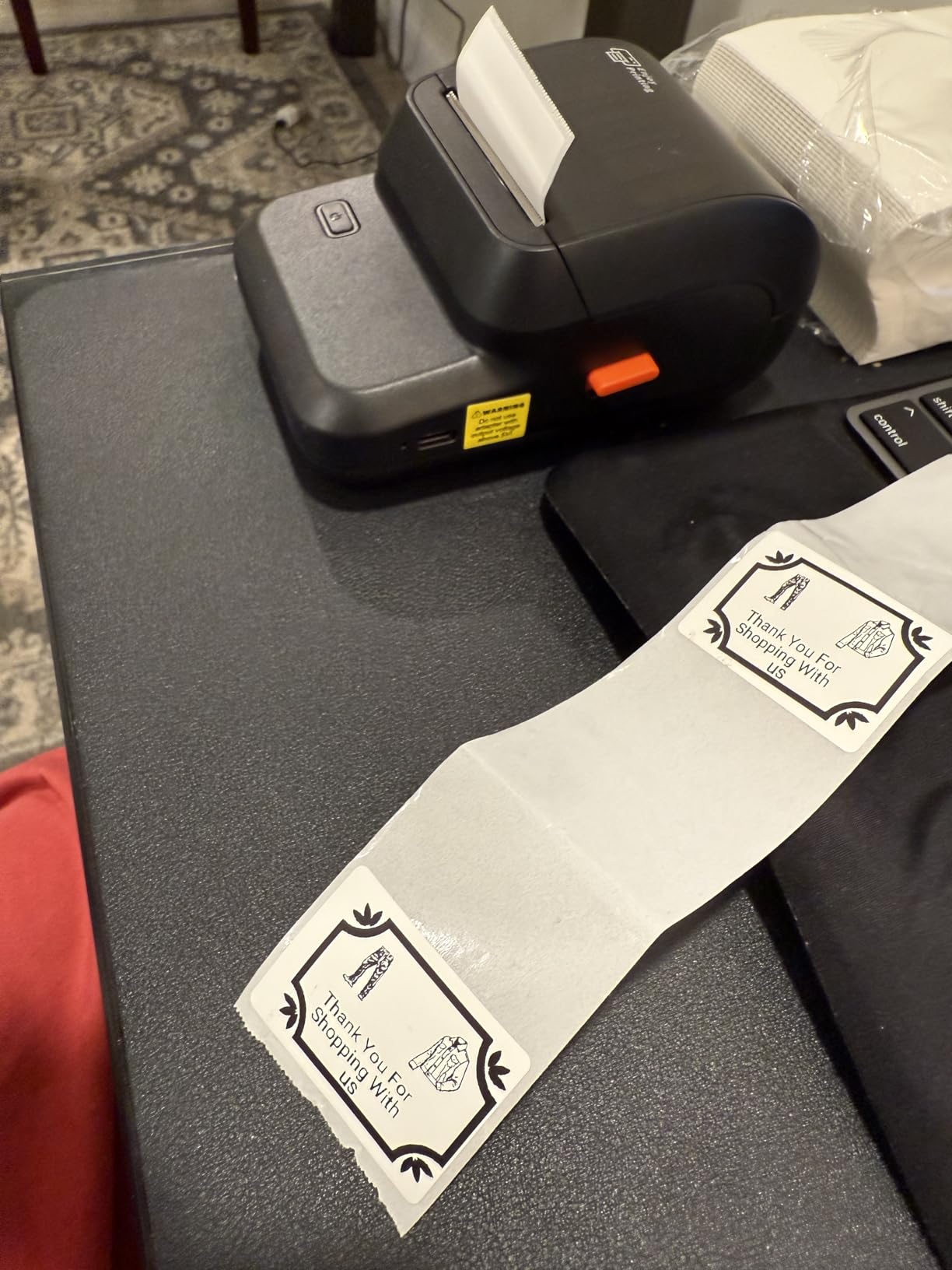 Ponek Label Maker Machine with Tape, 2 Inch Bluetooth Label Printer, Black customer photo 1