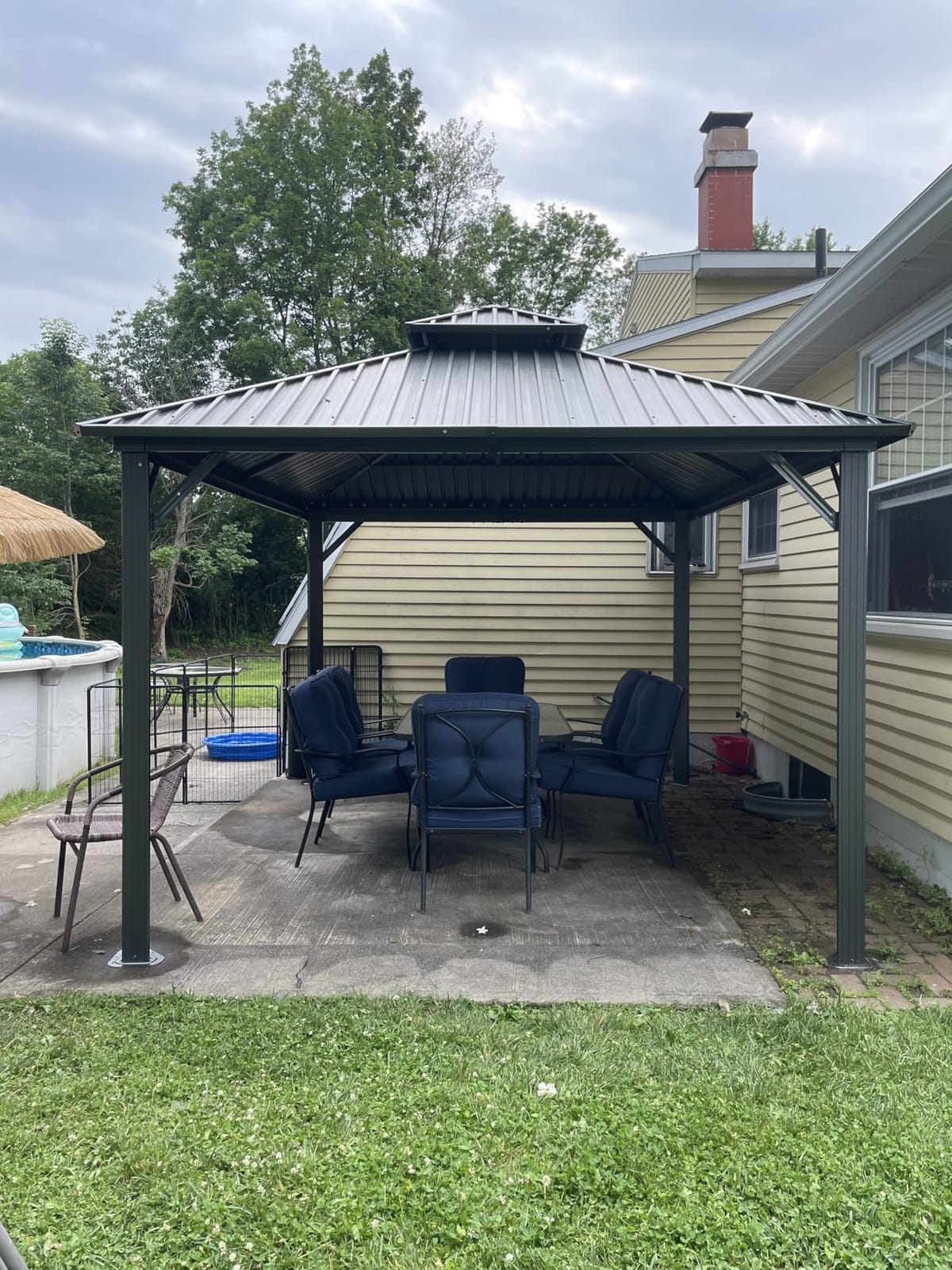 AirWire 10'x12' Hardtop Aluminum Gazebo Dark Gray customer photo 1