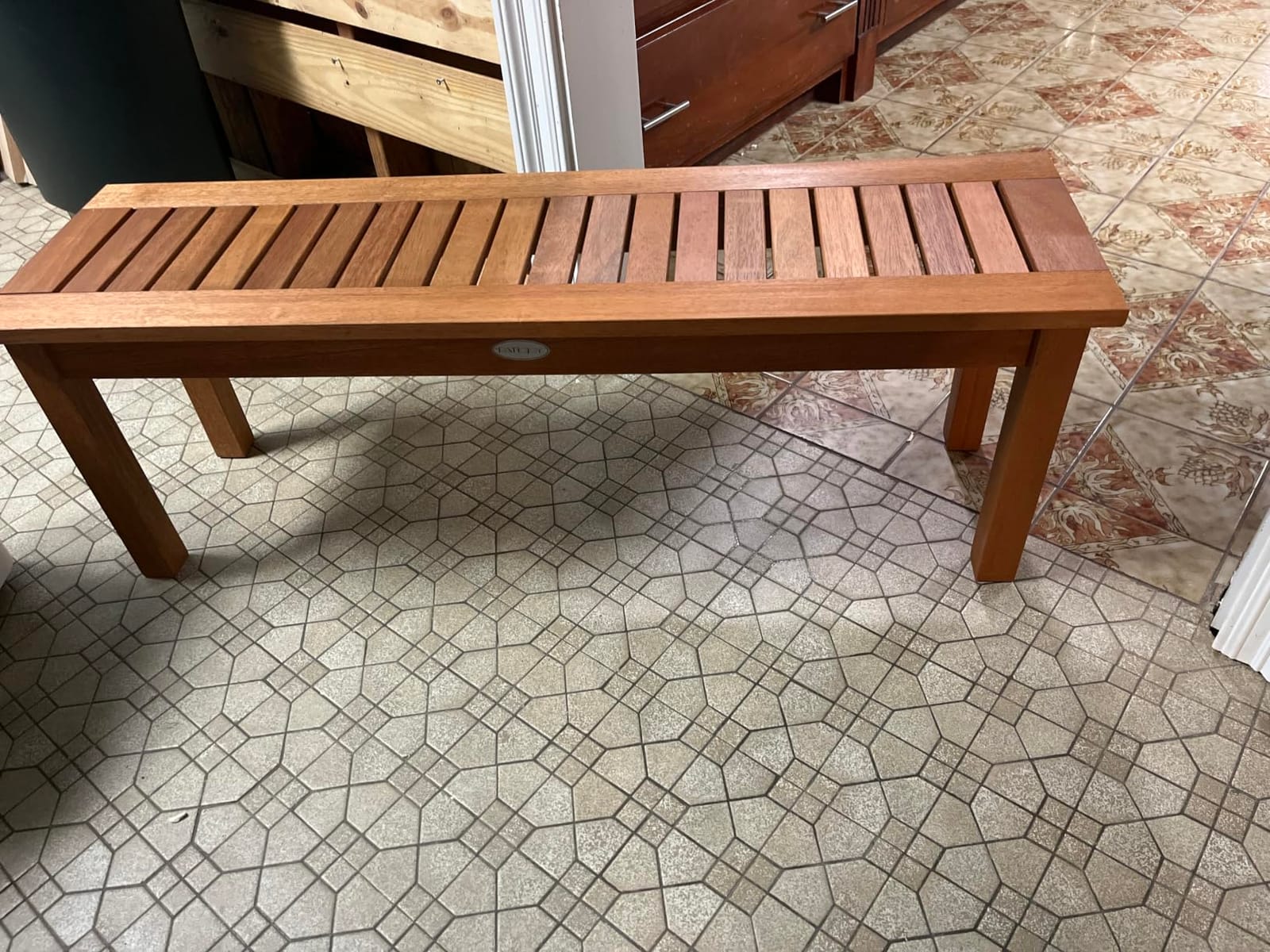 Tangkula Outdoor Wood Bench, 59