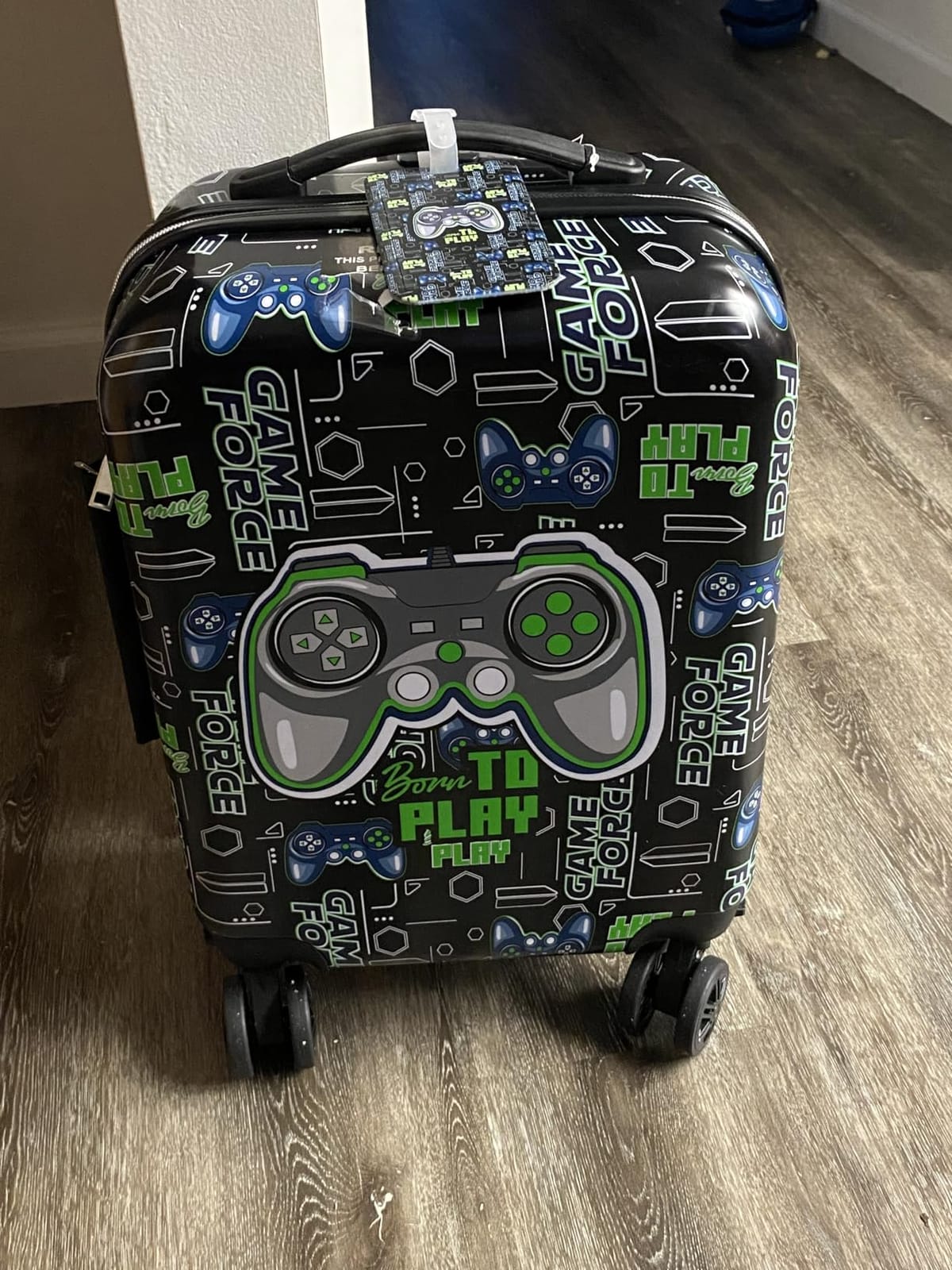 Kids Suitcase Set for Boys Hardside Luggage with Spinner Wheels 2 Piece 16inch Toddler Suitcase for Boys Travel Carry on Luggage Airline Approved customer photo 1