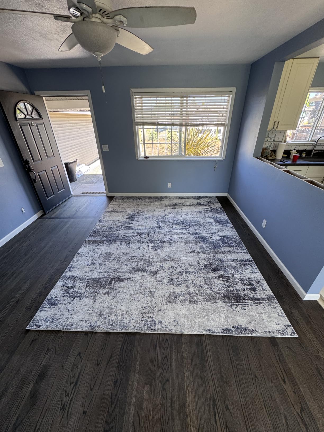 9x12 Area Rugs for Living Room Washable Bedroom Dining Room Blue Grey customer photo 2