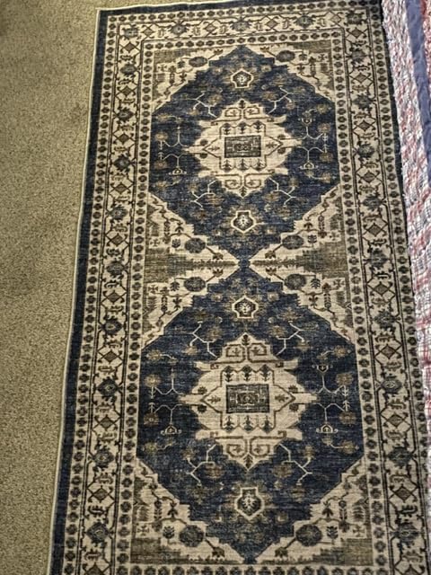 Washable Large 9x12 Area Rug - Living Room Oriental Non Slip Soft Rugs Indoor Low Pile Stain Resistant Carpet for Bedroom Dining Room Farmhouse Distressed Thin Home Decor Floor Mat (9x12 Beige) customer photo 1