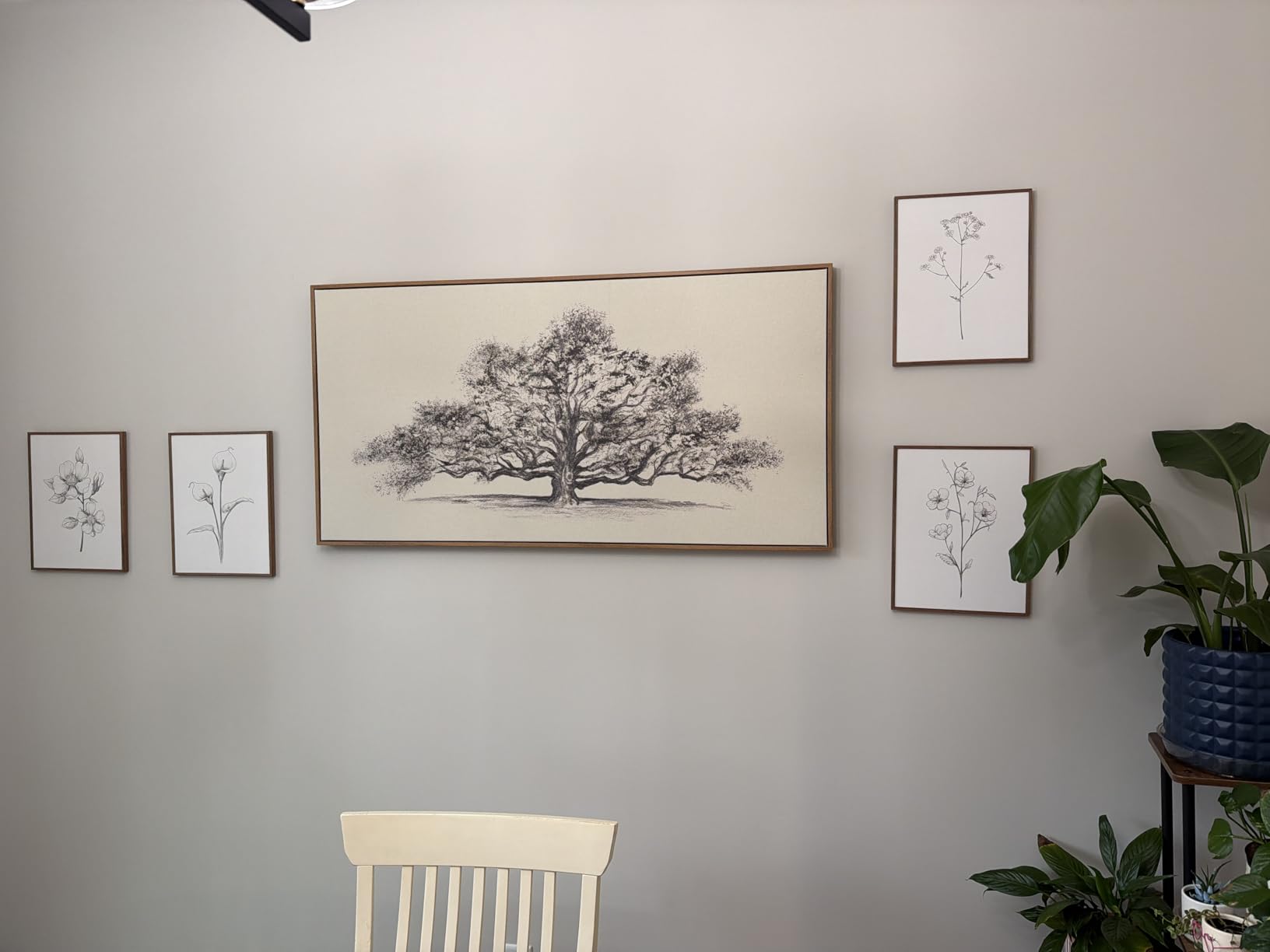 Framed Vintage Botanical Floral Wall Art for Living Room, 4 Piece 12x16 In customer photo 2
