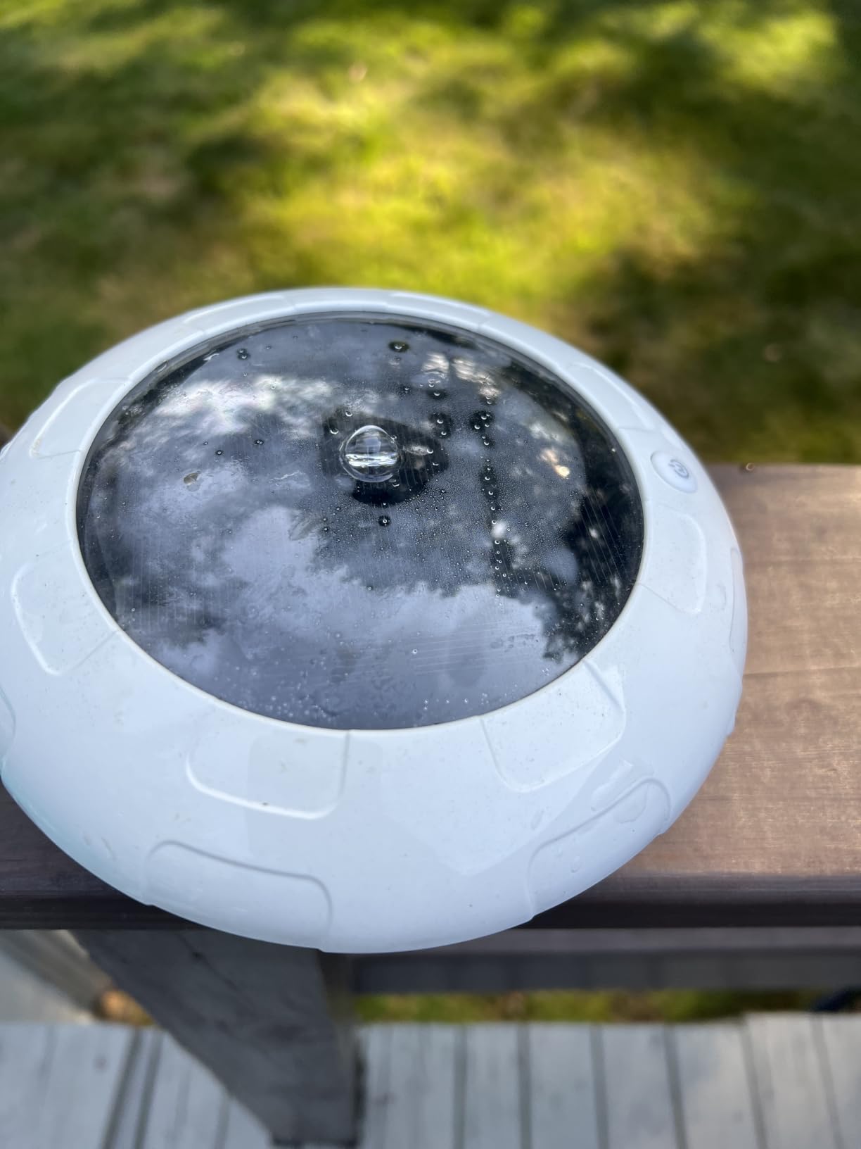 Floating Pool Lights w/Remote, 6.5 Inch RGB Color Changing Solar Pool Lights that Float with 9 Dynamic Lighting, IP68 Waterproof Hangable Solar Floating Light for Pool Garden Weeding Decor(2) customer photo 2