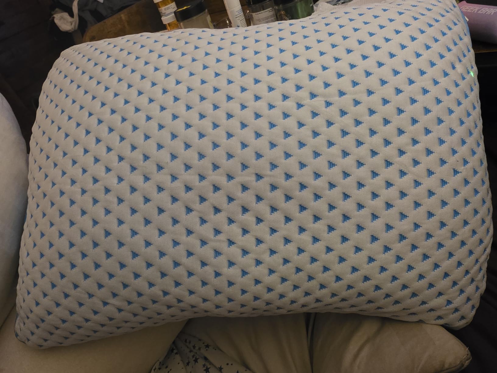 Adjustable Small Cooling Memory Foam Pillow for Travel, Camping & Airplane customer photo 1