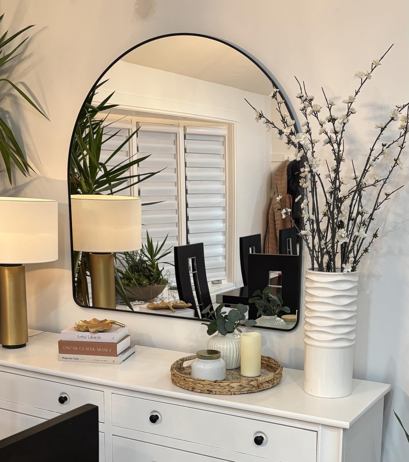 Arched Bathroom Mirror, 60