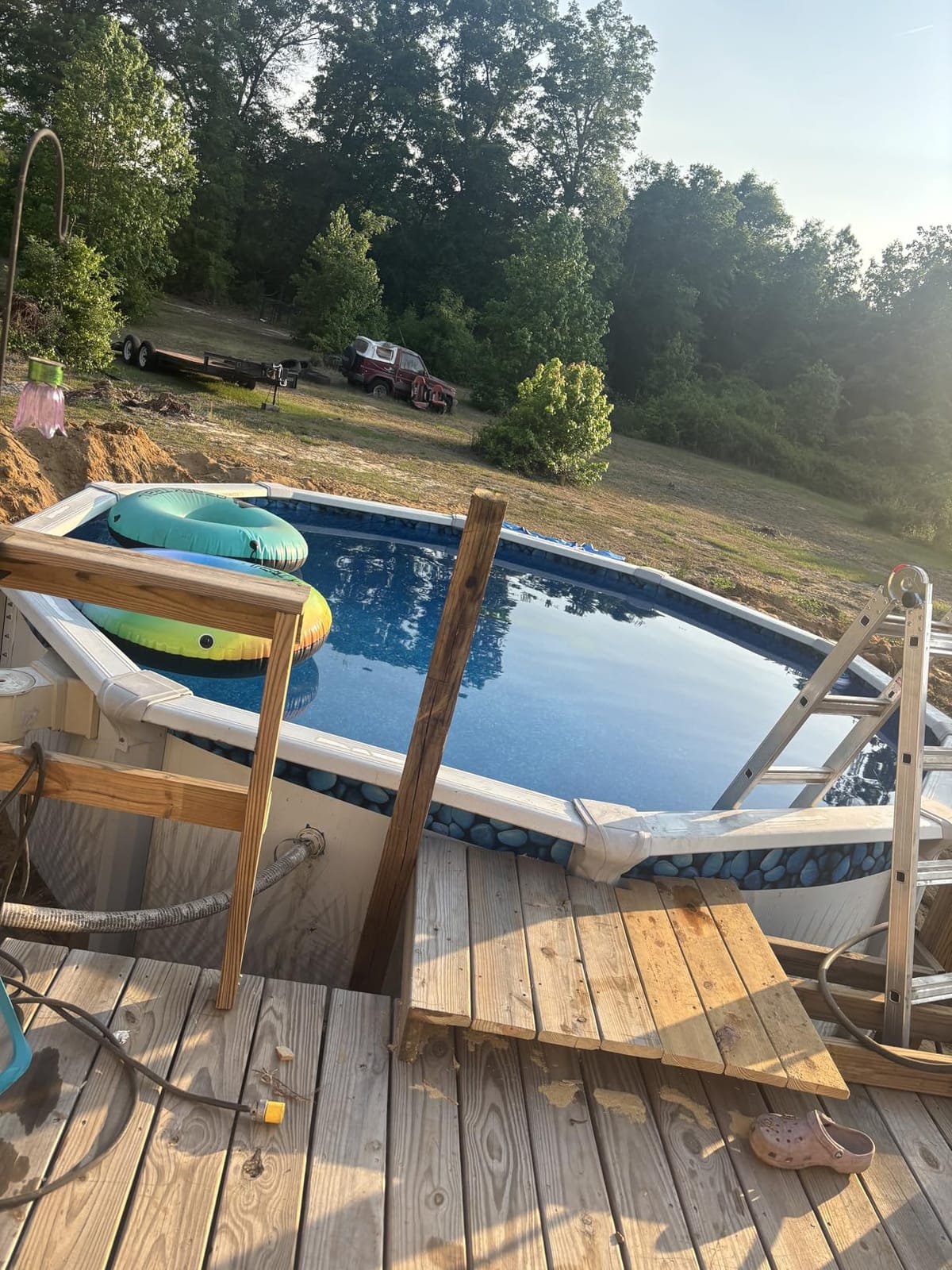 VEVOR 18-ft Round Above Ground Pool Liner, Overlap Pool Liners, Standard Gauge Vinyl, 48-to-54inch Wall Height, Designed for Steel Sided Above-Ground Swimming Pools customer photo 1