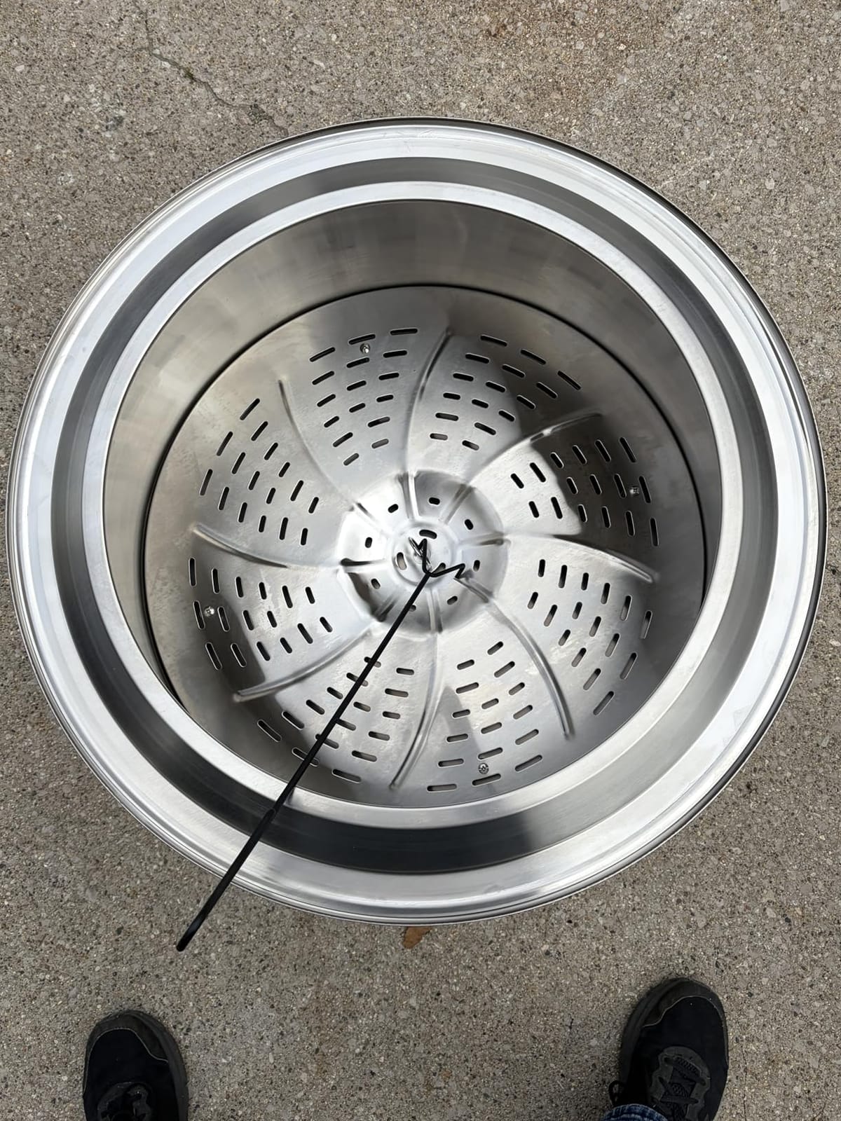 OutVue 27 Inch Stainless Steel Smokeless Fire Pit with Waterproof Cover | Outdoor Smokeless Firepit with Fire Poker, Wood Burning Fire Pits for Bonfire, Camping, Low Smoke Firepit for Outside customer photo 1