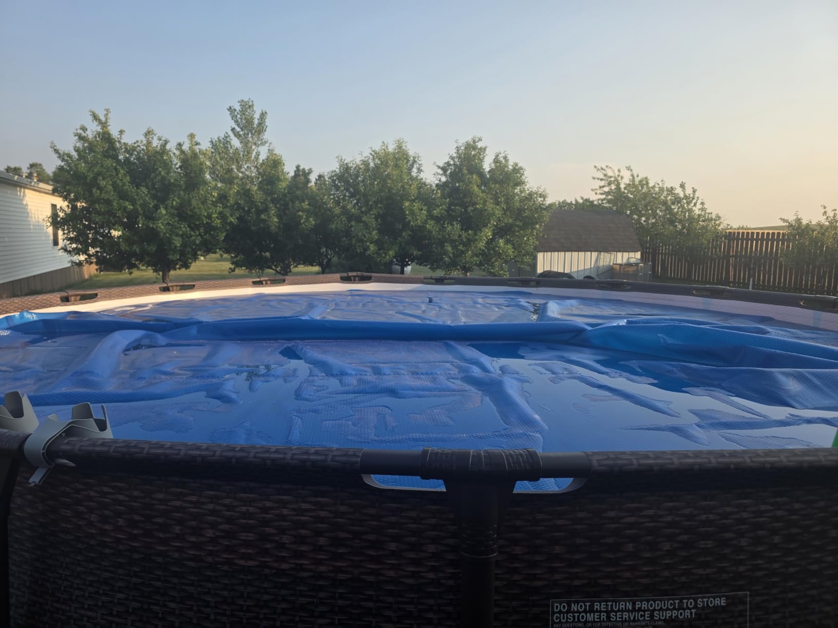 VINGLI 16Mil Solar Pool Cover, Blue 12'x24' Rectangular customer photo 1