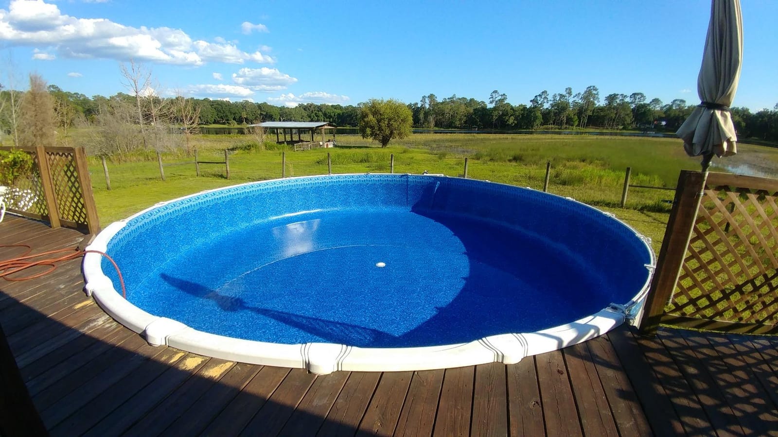Smartline 28 ft Round Swimming Pool Liner | Cracked Glass customer photo 1