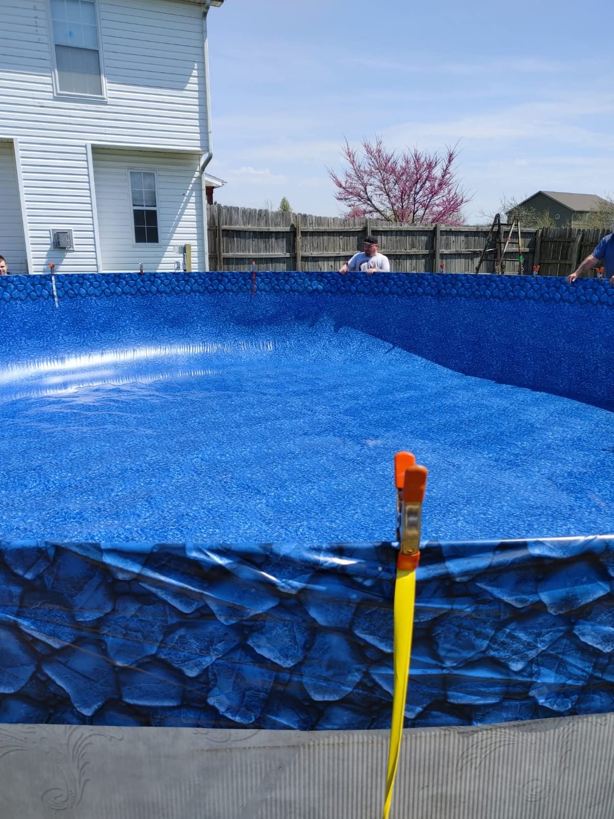 Smartline 28 ft Round Swimming Pool Liner | Cracked Glass customer photo 2