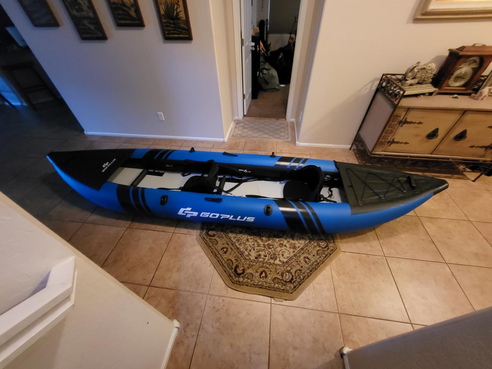 Goplus Tandem Inflatable Kayak, 12.5FT 2-Person Kayak Set for Adults customer photo 1