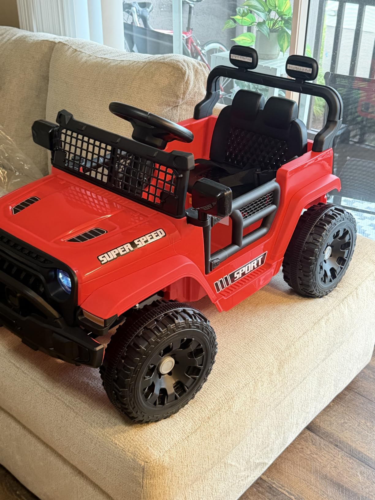 12V Ride on Toys for Kids with Parent Remote Control, Black | Electric Car with Spring Suspension, LED Lights & Music Player - Safe Battery Toy for Kids, Christmas & Birthday Gift customer photo 2