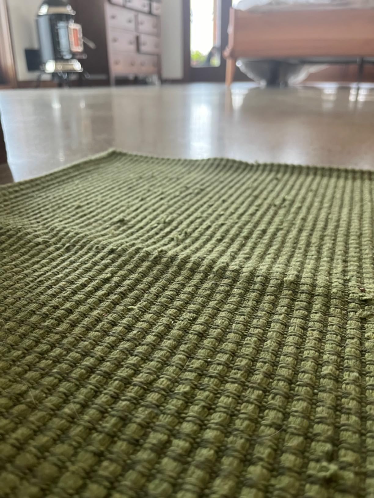 KOZYFLY Runners for Hallways 2x6 ft Washable Kitchen Runner Non Slip Rubber Backed Hall Runners Cotton Entryway Runner Rugs for Indoor Backdoor Bedroom Kitchen, Ivory Beige customer photo 2