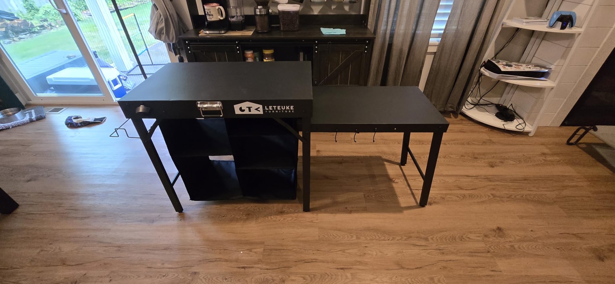 Grill Table for Blackstone Griddle Camping Grill Table Foldable Fits Ninja | Portable Grill Table with Storage Blackstone Griddle Stand for Outdoor Camping, Picnic, Garden, Patio, Dining, BBQ, Party customer photo 1