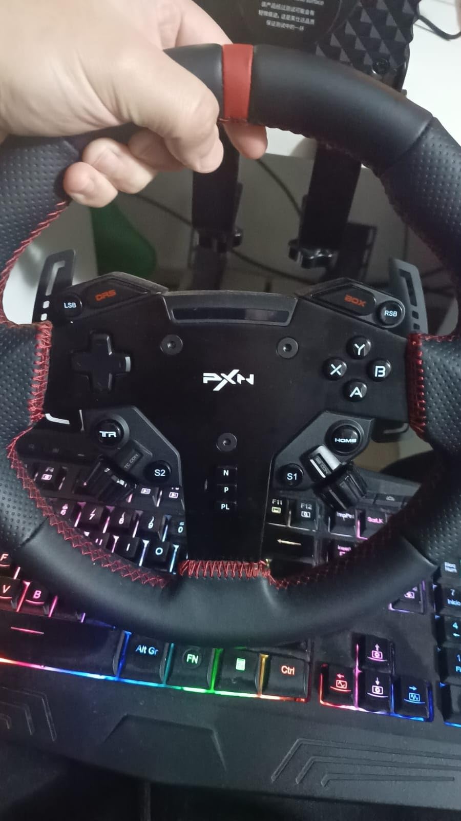 PXN VD4 Direct Drive Sim Racing Wheel Bundle for PC customer photo 2