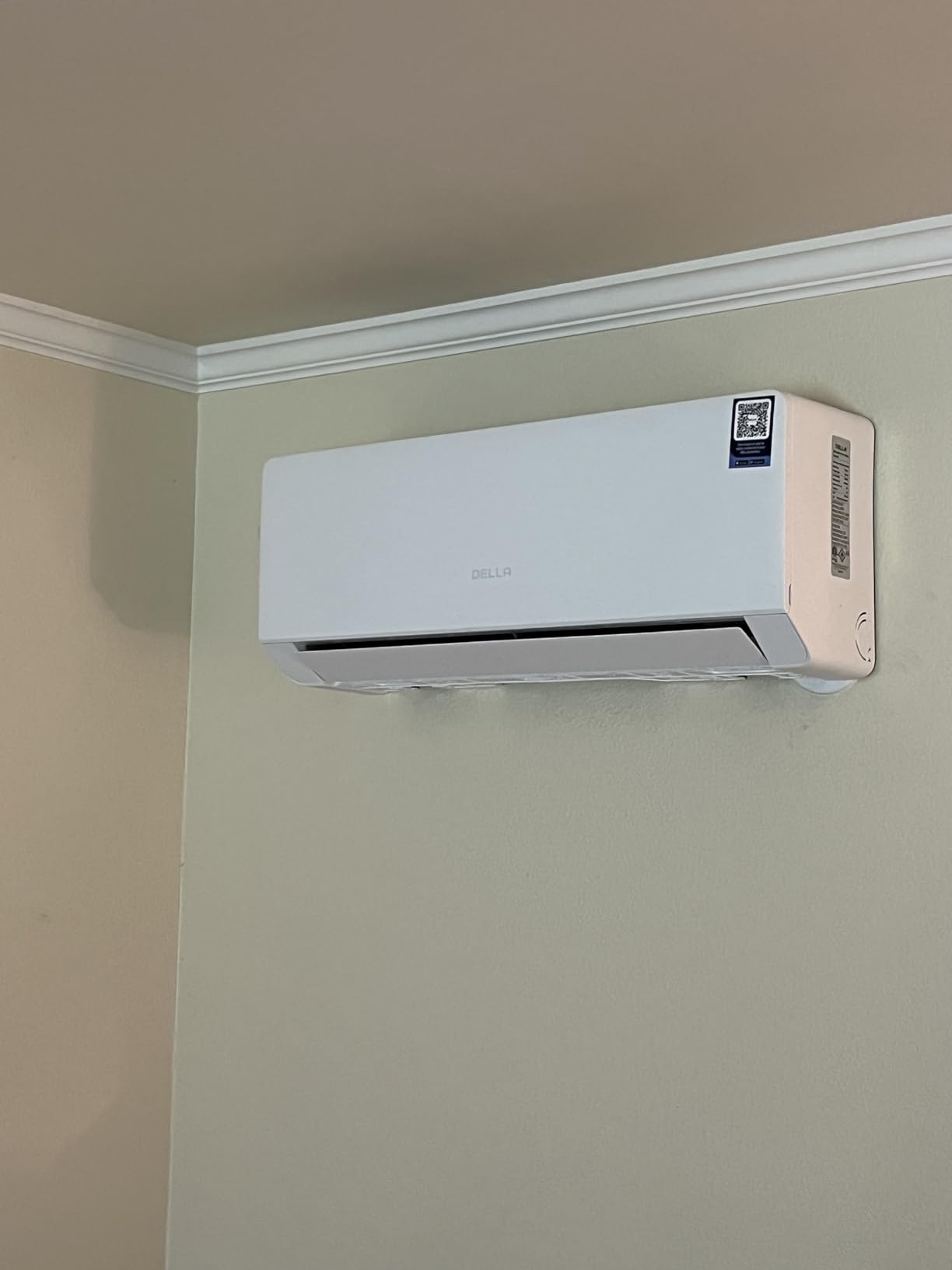 DELLA 18K BTU 2 Zone 7000 + 7000 BTU Mini Split AC & Heat Pump, Energy Star 22 SEER2 Inverter 230V Ductless AC System for Rooms up to 600 Sq.Ft, WiFi & Voice Control, Pre-Charged, 16.4ft Install Kit customer photo 1
