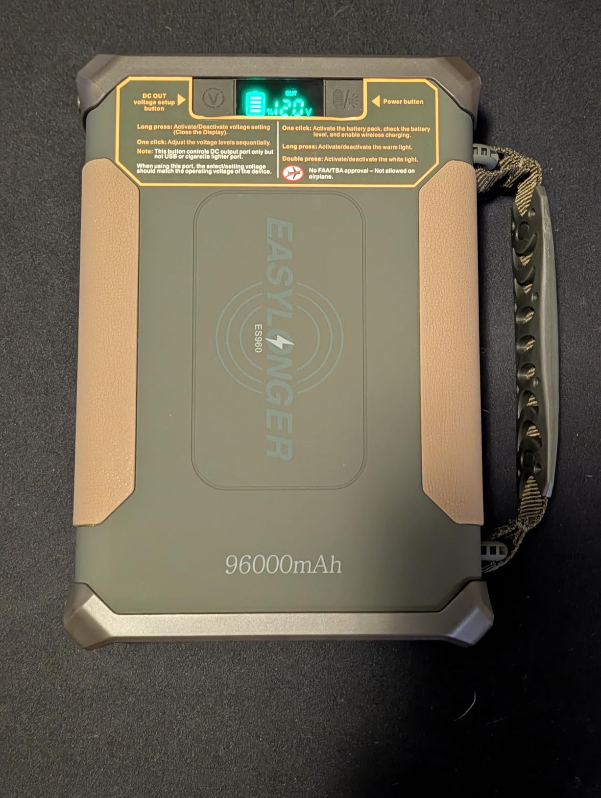 EASYLONGER CPAP Battery Backup ES960 PRO, 297.6Wh LiFePO4 Battery Pack customer photo 1