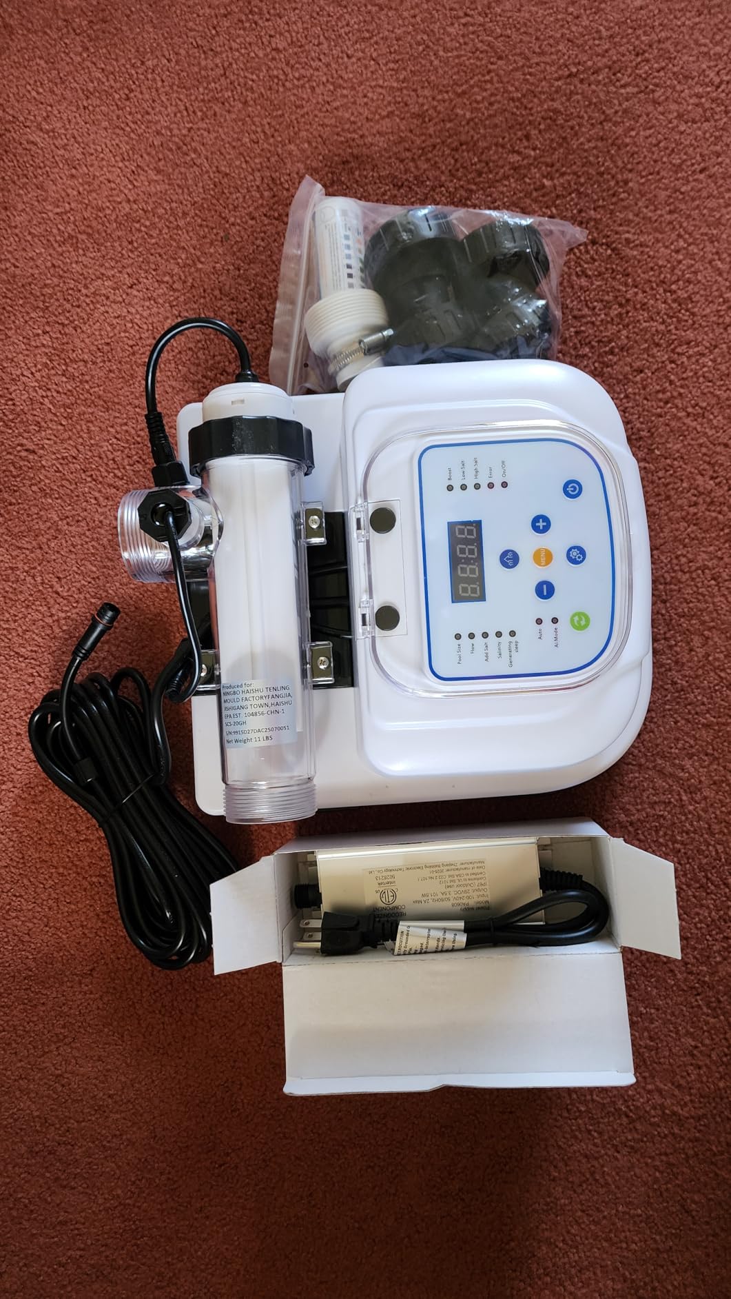 Saltwater Chlorinator System for Above Ground Pools up to 15,000 Gallons customer photo 2