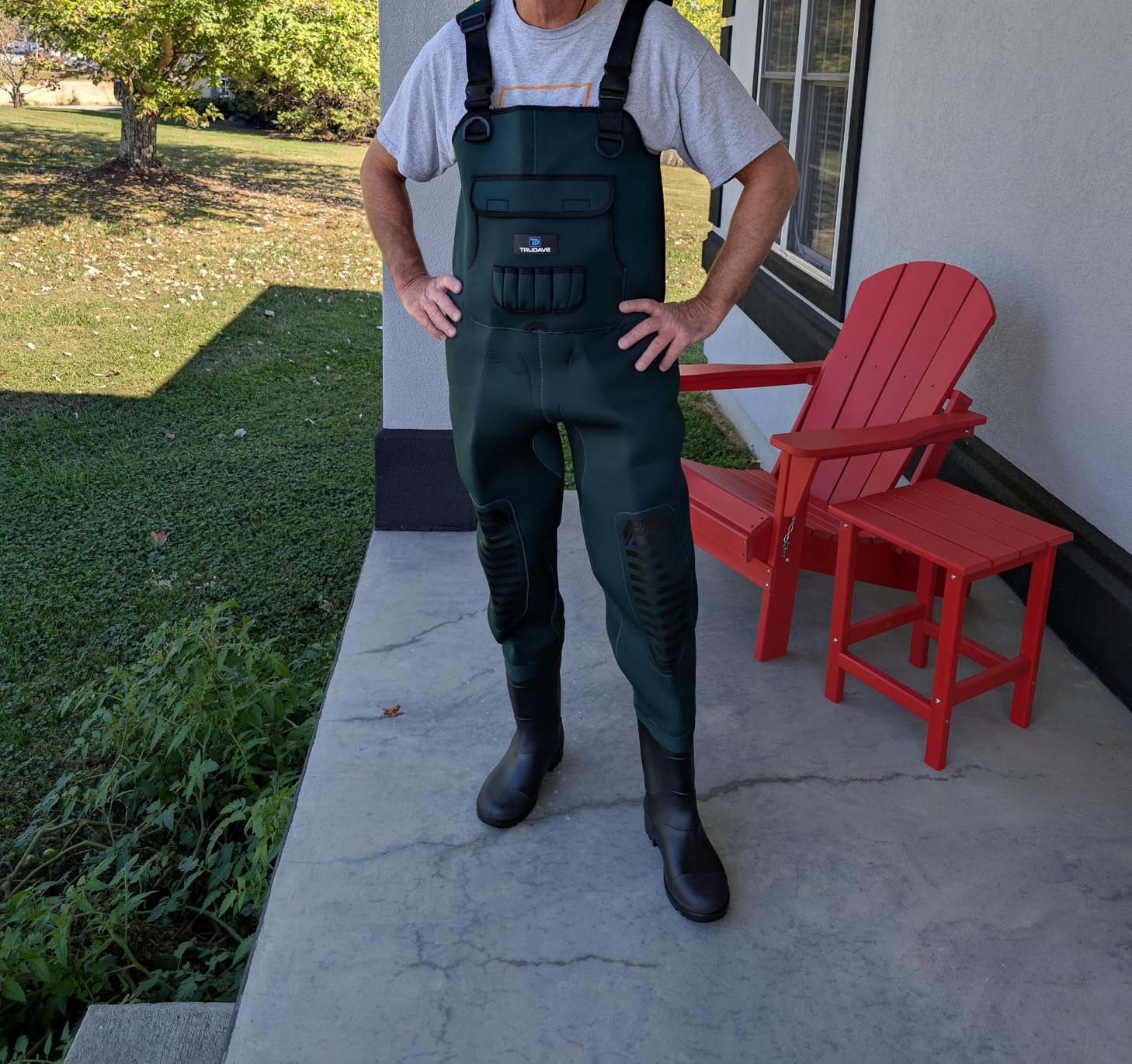 Trudave Chest Waders for Men & Women Waterproof, Fishing Neoprene Waders, Hunting Waders with Boots customer photo 1