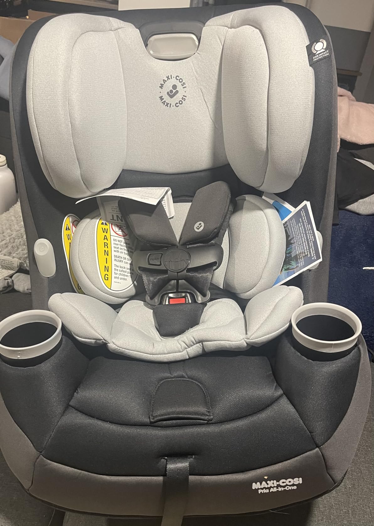 Maxi-Cosi Pria All-in-One Convertible Car Seat, Infant to Toddler Car Seat, Easy-Install Harness, Machine-Washable Cover, 5-100 lbs, SeaDrift customer photo 1