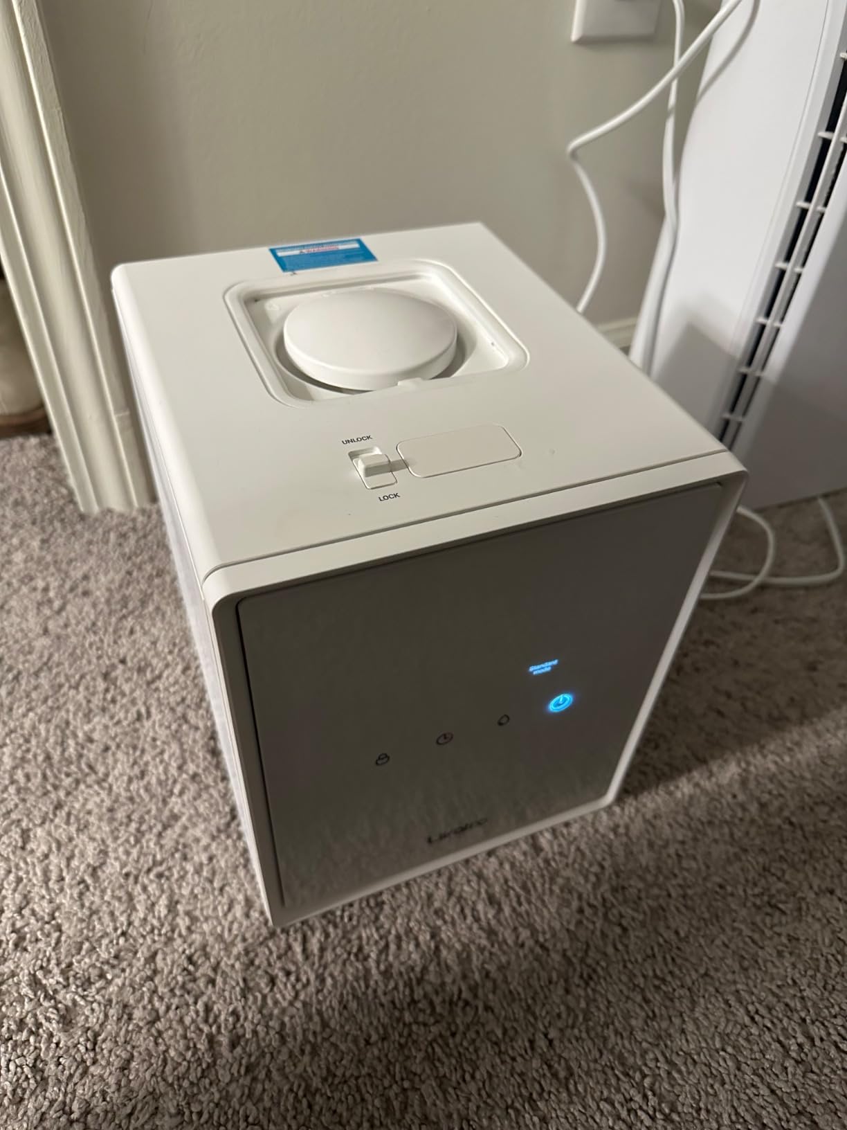 8L Evaporative Humidifier for Large Rooms up to 1000 ft²- Baby Elderly& Pet Safe Cool Evaporation, 900ml/h Output, UV Disinfection, Easy Top Fill,UltraQuiet 28dB, Smart AI Humidity Control Upgraded customer photo 1