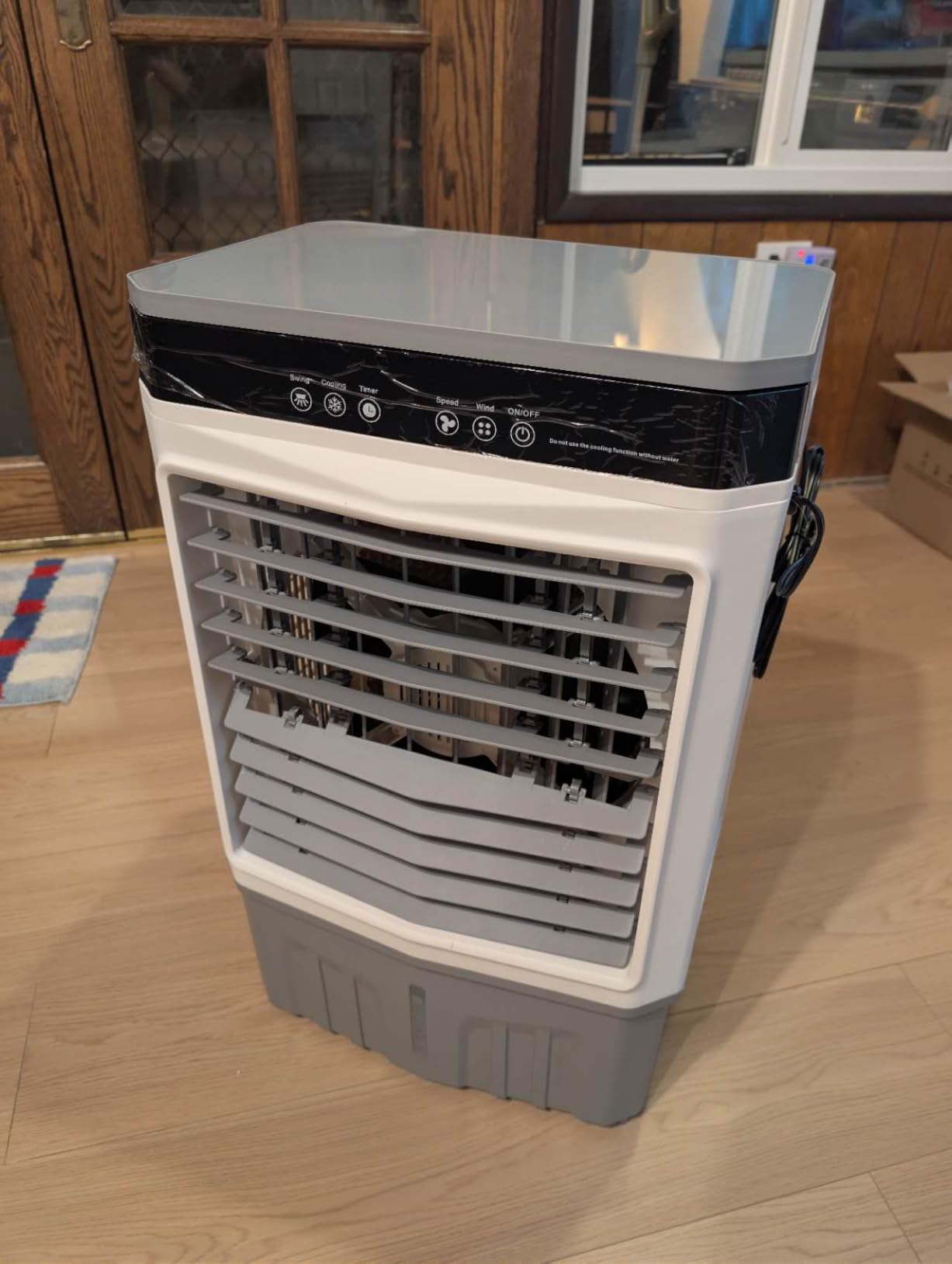VCJ 1800 CFM Evaporative Air Cooler with Remote, 5.3 Gal Portable Swamp Cooler with 12H Timer, 3 Speeds, Rolling Casters, Portable Air Cooler for Indoor Outdoor Garage Bedroom customer photo 2