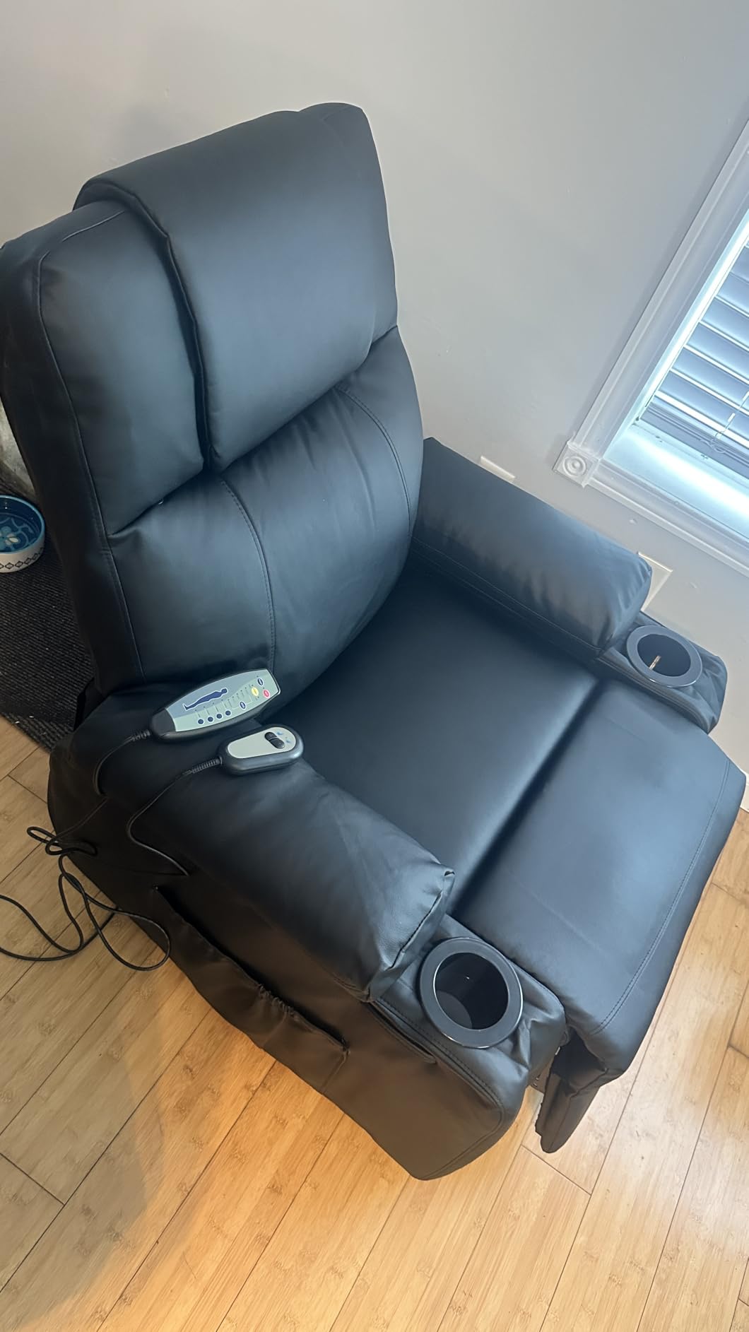 Power Lift Recliner Electric Chair for Elderly with Massage & Heat, Black customer photo 2