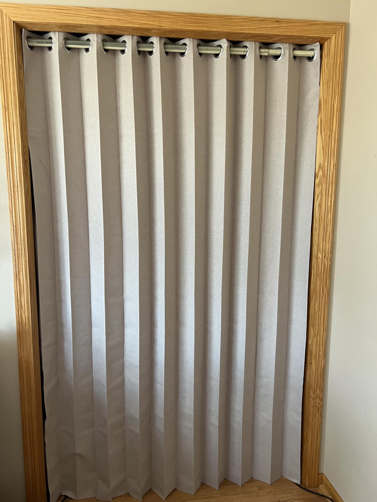 Interiors Vertical Shades, Fabric Shades for Sliding Glass Doors, Patio Doors & Large Windows for Home or Office, 1 Panel, W100 x L84, Grey customer photo 1