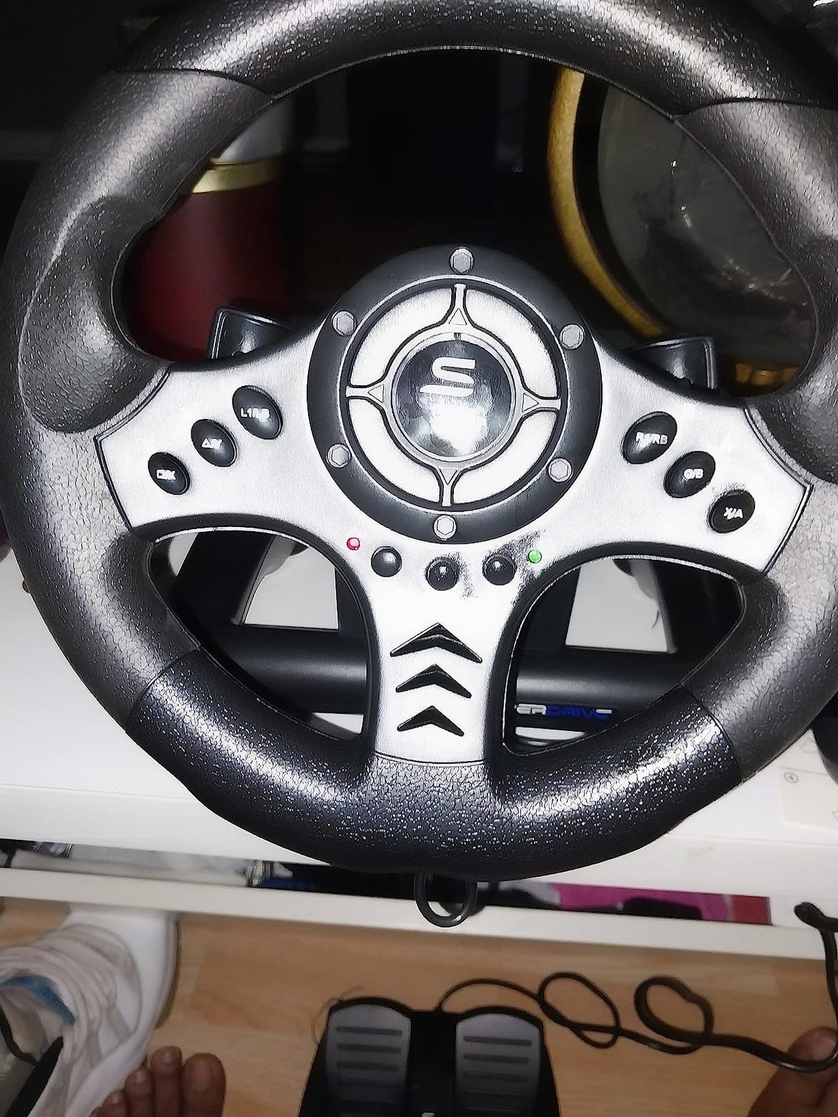 SUBSONIC Racing GT5 RGB Gaming Steering Wheel PS5 & PC – 270° Pedals customer photo 1