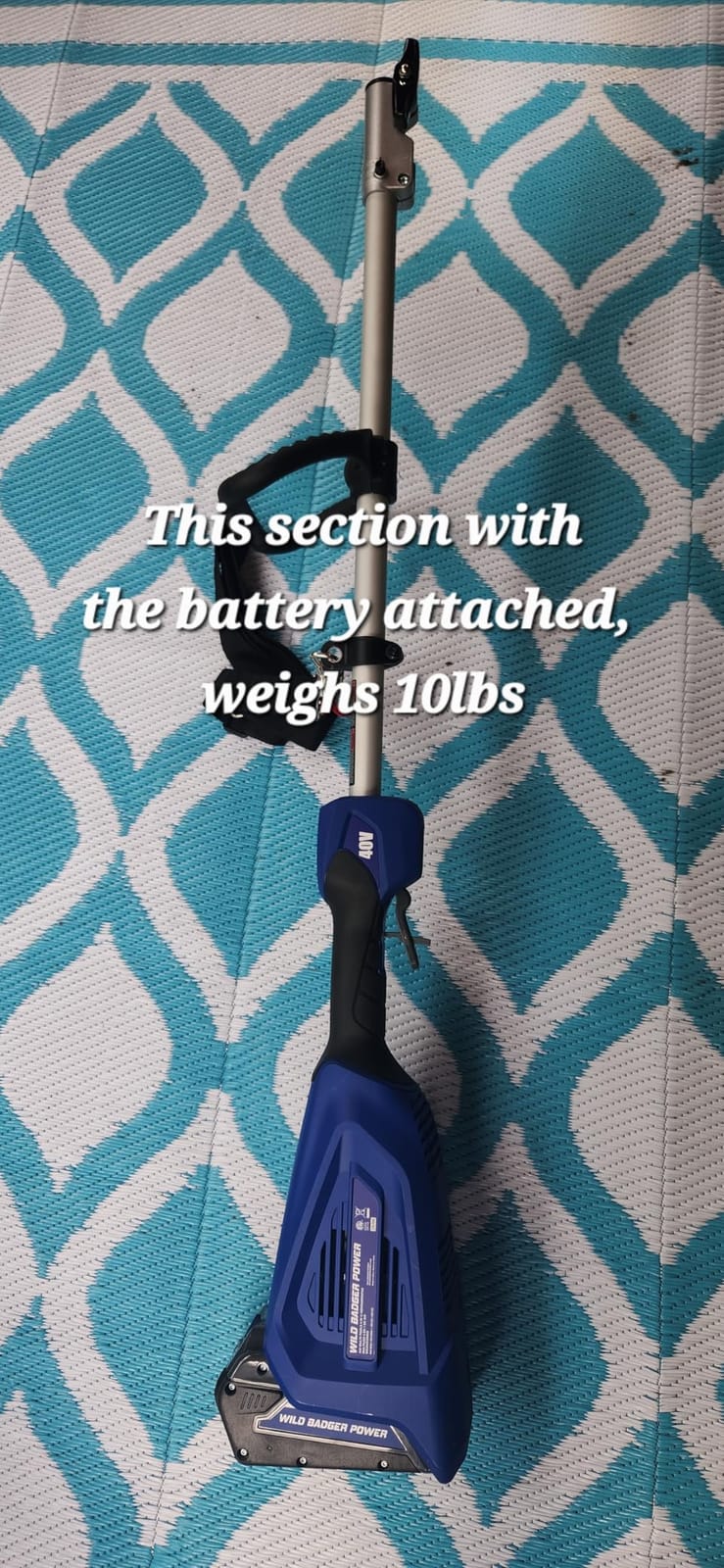 Wild Badger Power 40V Brushless Weed Wacker, String Trimmer/Edger, Hedge Trimmer and Brush Cutter Blade, Pole Saw, Attachment Capable 4-in-1 Multi-Tool Kit with 1 * 40V 4Ah Battery and 1*Charger customer photo 1
