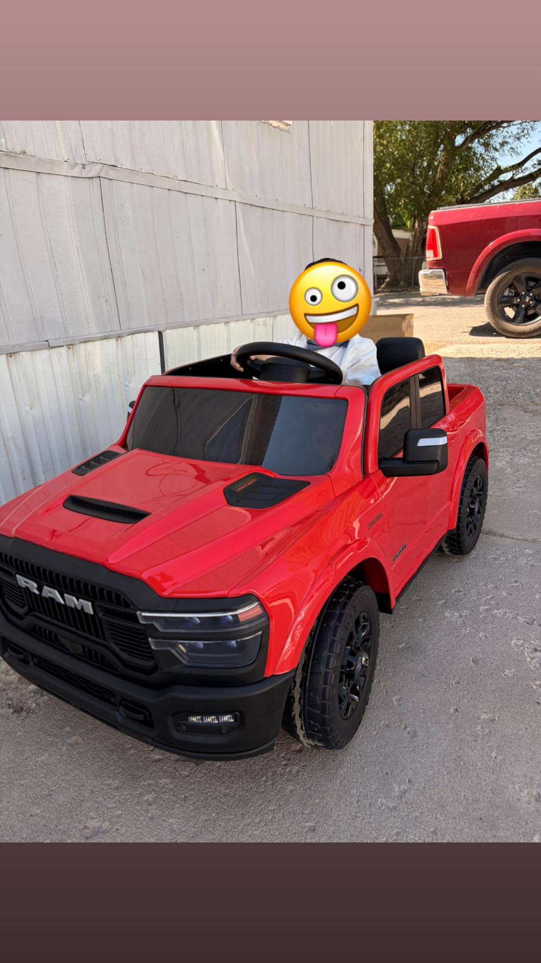 24V 160W Licensed RAM 2500 Ride on Toy for Big Kids, 2 Seater Ride On Car with Remote Control, Ride on Truck w/4-Wheel Suspension, Truck Bed Storage, for Kids 3-8 Years Old, Soft Start & Stop (Pink) customer photo 1