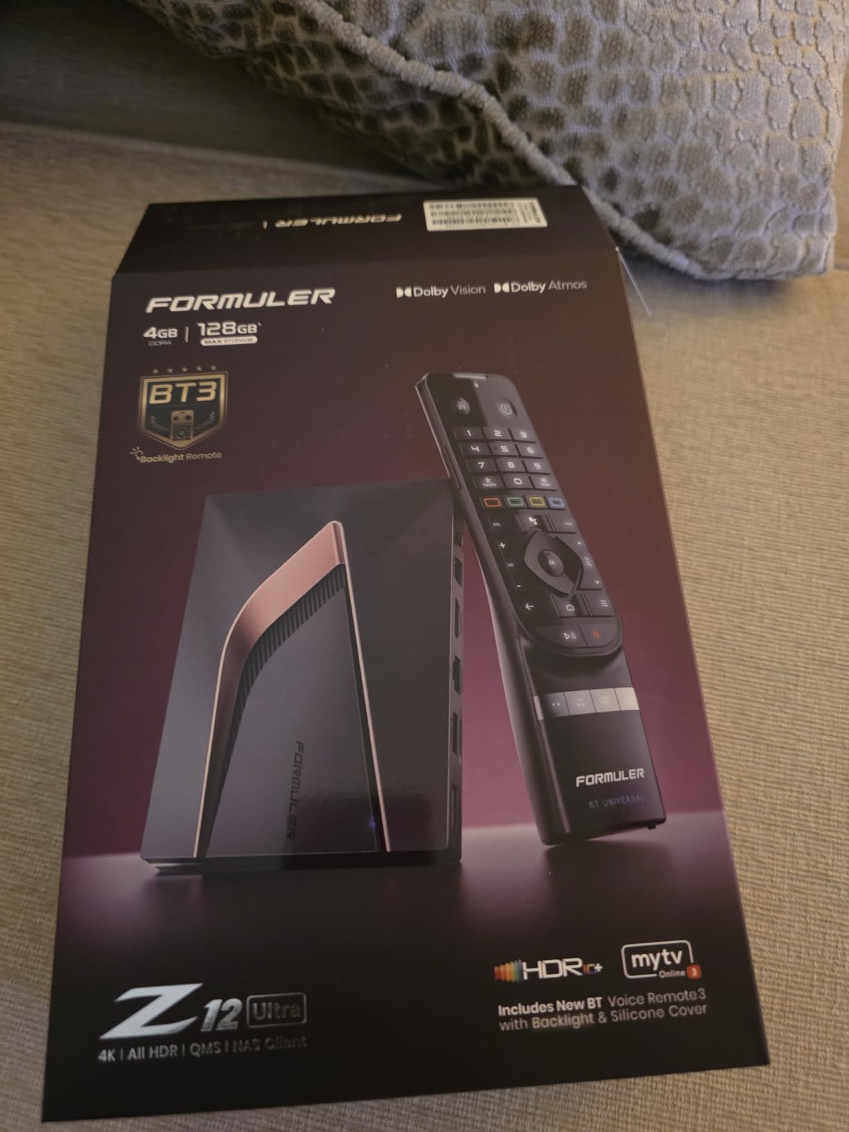 Formuler Z12 Ultra - 4K Streaming Media Player, Android 12, Dolby Vision, Dolby Atmos, HDR10+, Gigabit LAN, WiFi 6E, 4GB RAM, 128GB ROM, Bluetooth Backlight Voice Remote customer photo 1