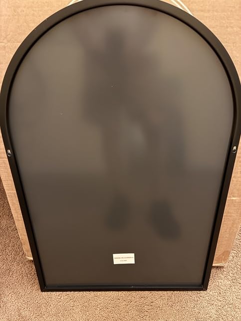 Arched Wall Mirror 36x24 Inch Gold Bathroom Vanity Mirror with Metal Frame customer photo 1