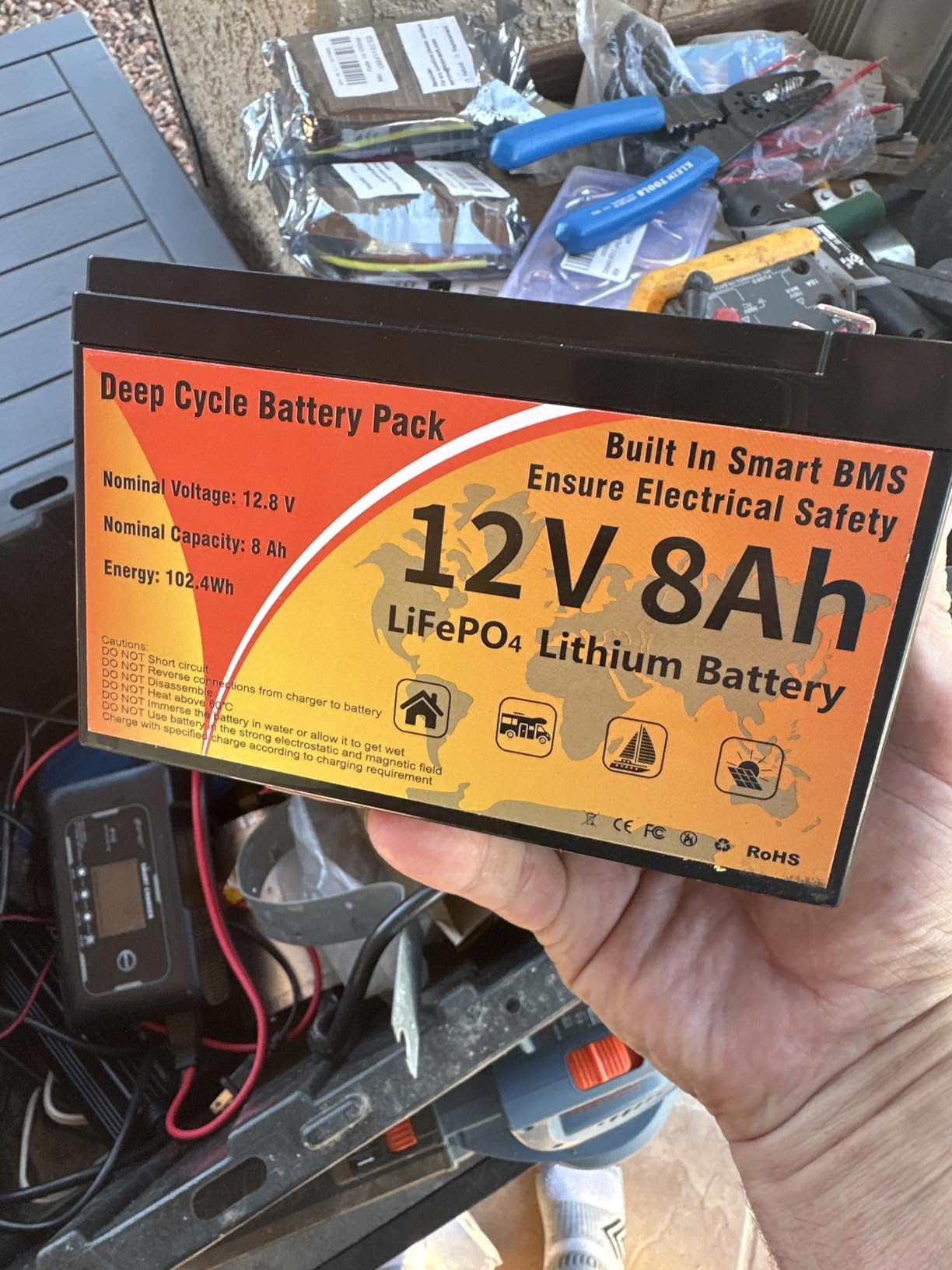 12V 100Ah LiFePO4 Lithium Battery Group 31 Deep Cycle for RV Trolling Motor customer photo 1