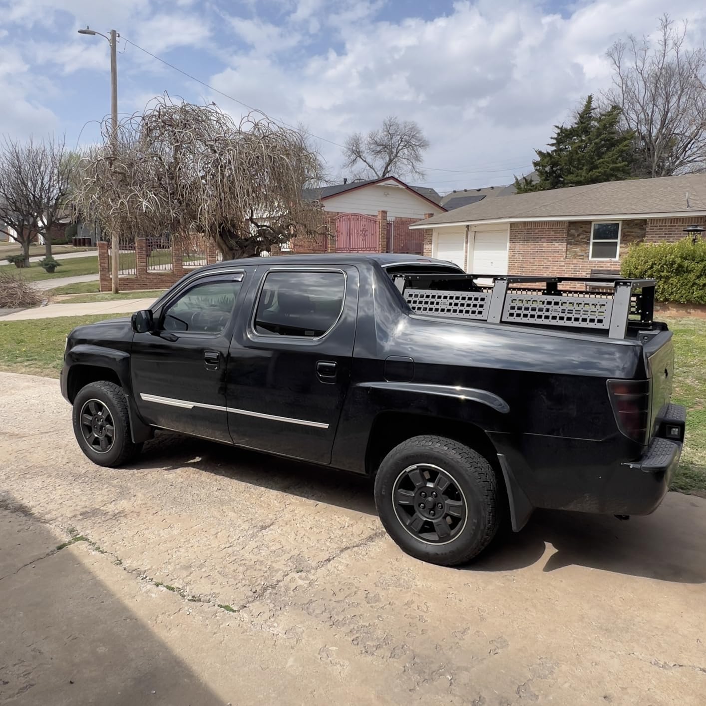 JOYTUTUS 24.6 Inch Full Size Truck Bed Rack with Foldable Molle Panel customer photo 2