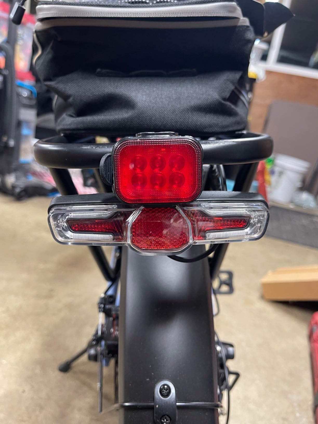 WORKPRO Bike Lights Set [8+13 Modes], Rechargeable Bicycle Light Set Ultra Bright, IP65 Waterproof Bike Lights for Night Riding, 1200mAh Bike Headlight and Tail Light Reflectors customer photo 1