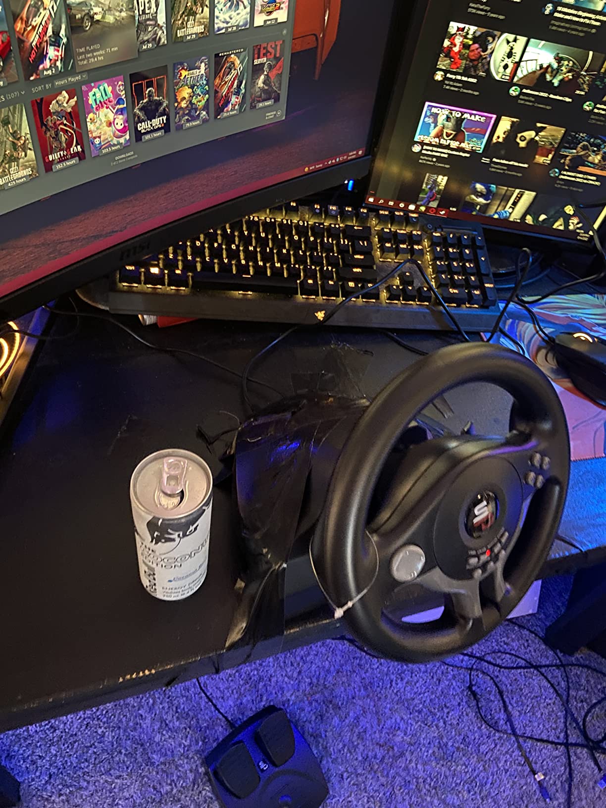 SUBSONIC Racing 220 RSX RGB Gaming Steering Wheel Switch 2 PS4 Xbox & PC customer photo 2
