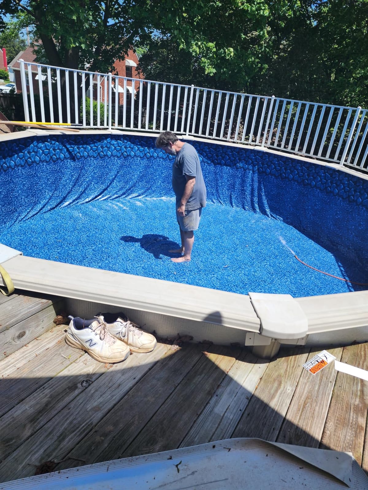 Smartline 18 ft Round Swimming Pool Liner | Coastal Rock customer photo 2