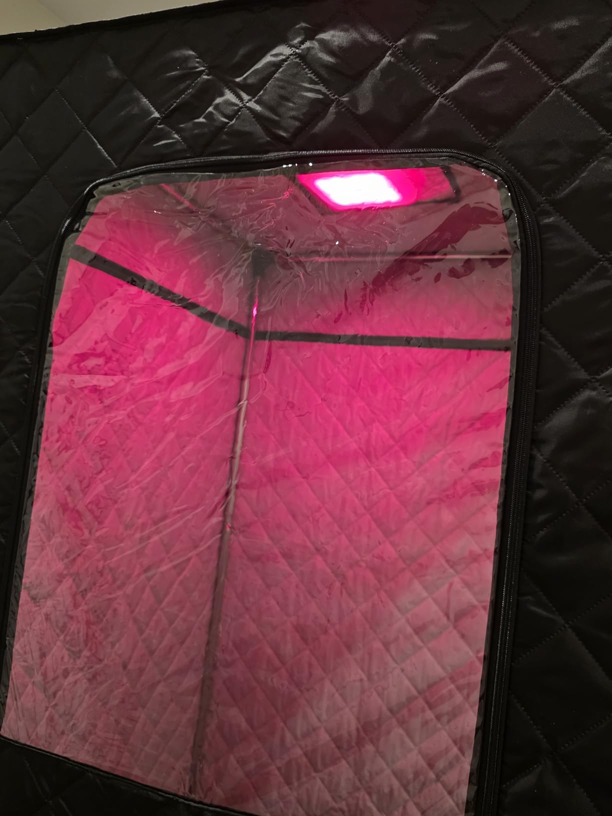 Portable Infrared Sauna Box for Home, 3L 1400W Steam Sauna Tent, 660nm Red Light, Remote Control, Folding Chair, 15 Levels, 99-Min Timer customer photo 1